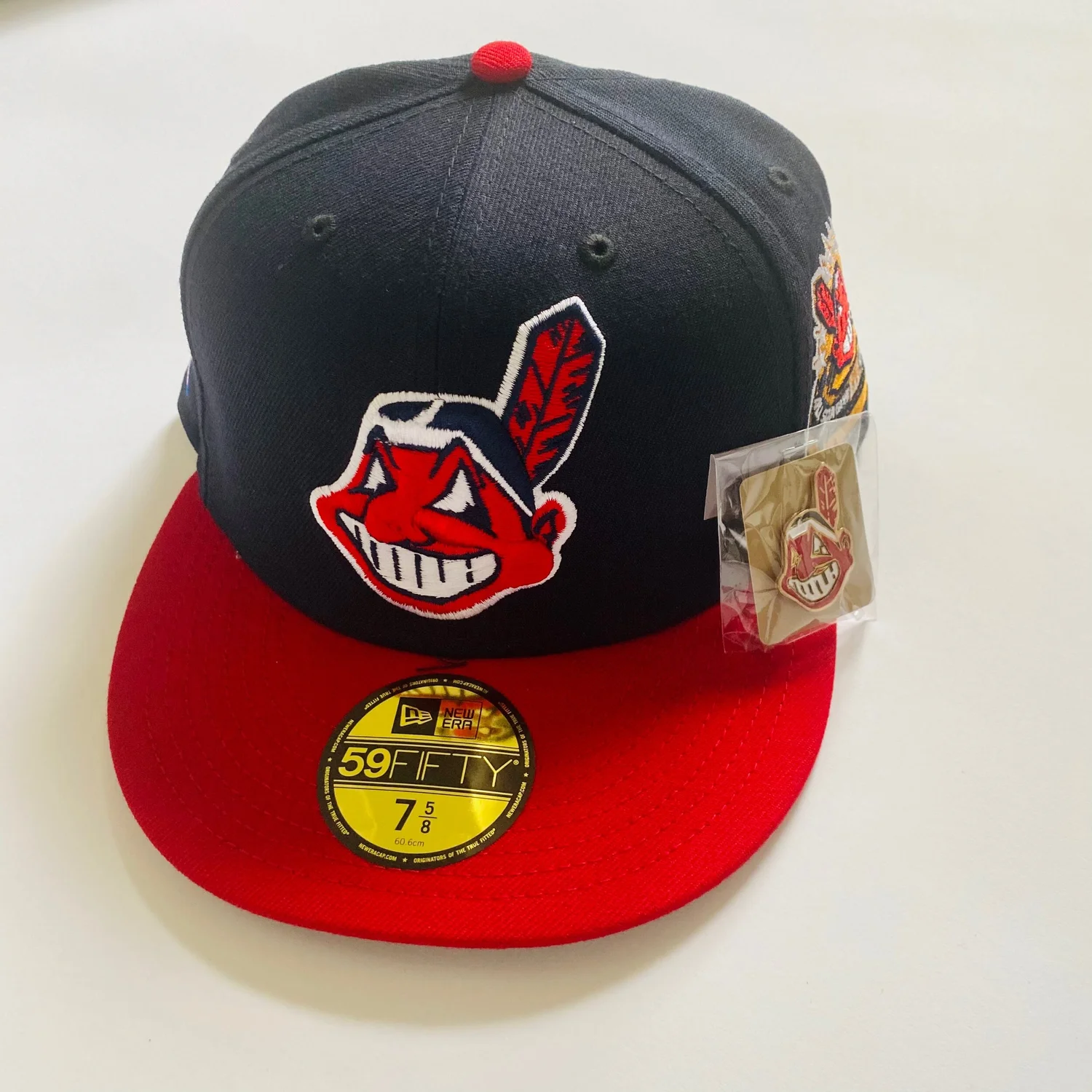 Cleveland Indians New Era All Red With 1954 All Star Game Patch On