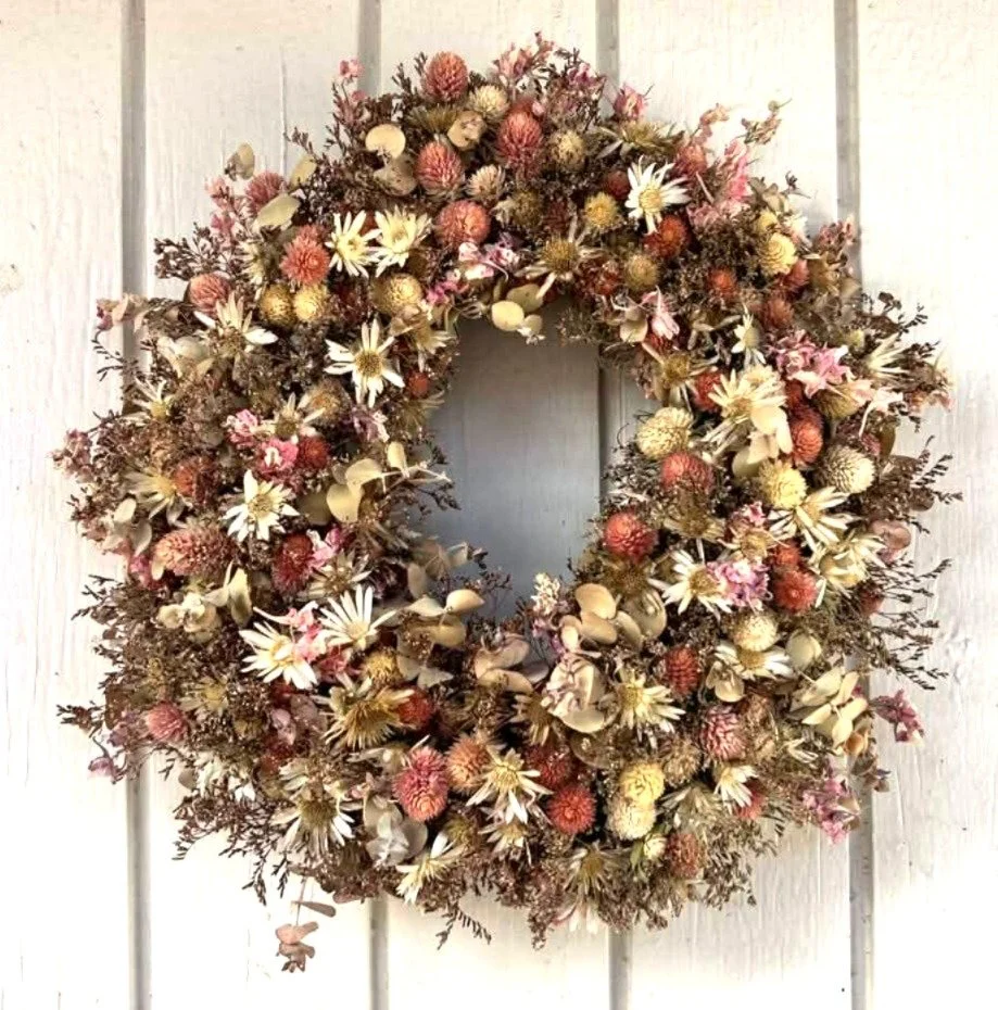 Pinks and Neutrals - Medium Wreath