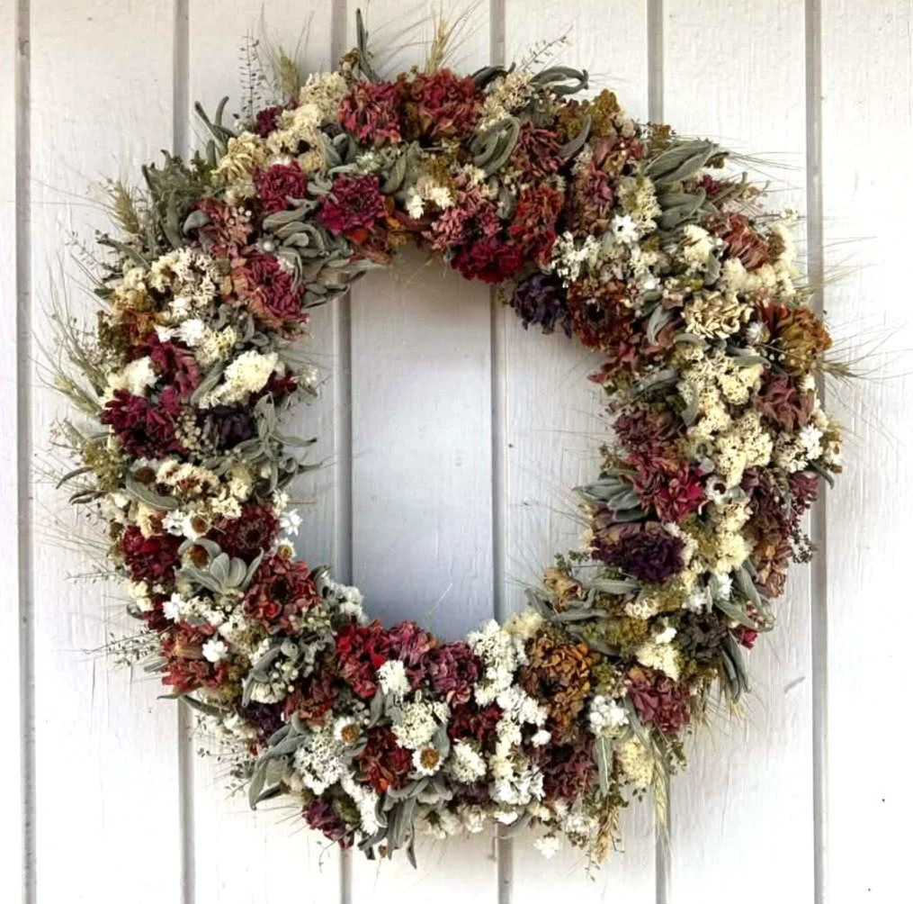 Sage and Red - Large Wreath