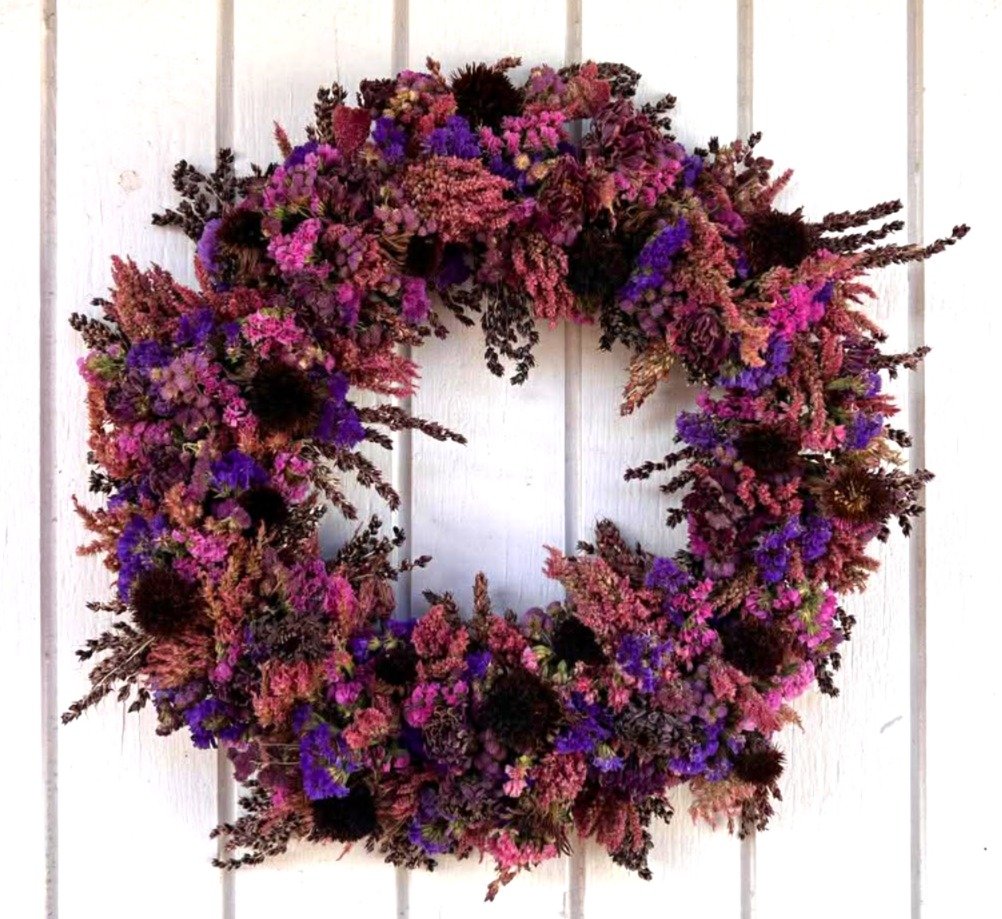 Moody Pink and Purple - Large Wreath