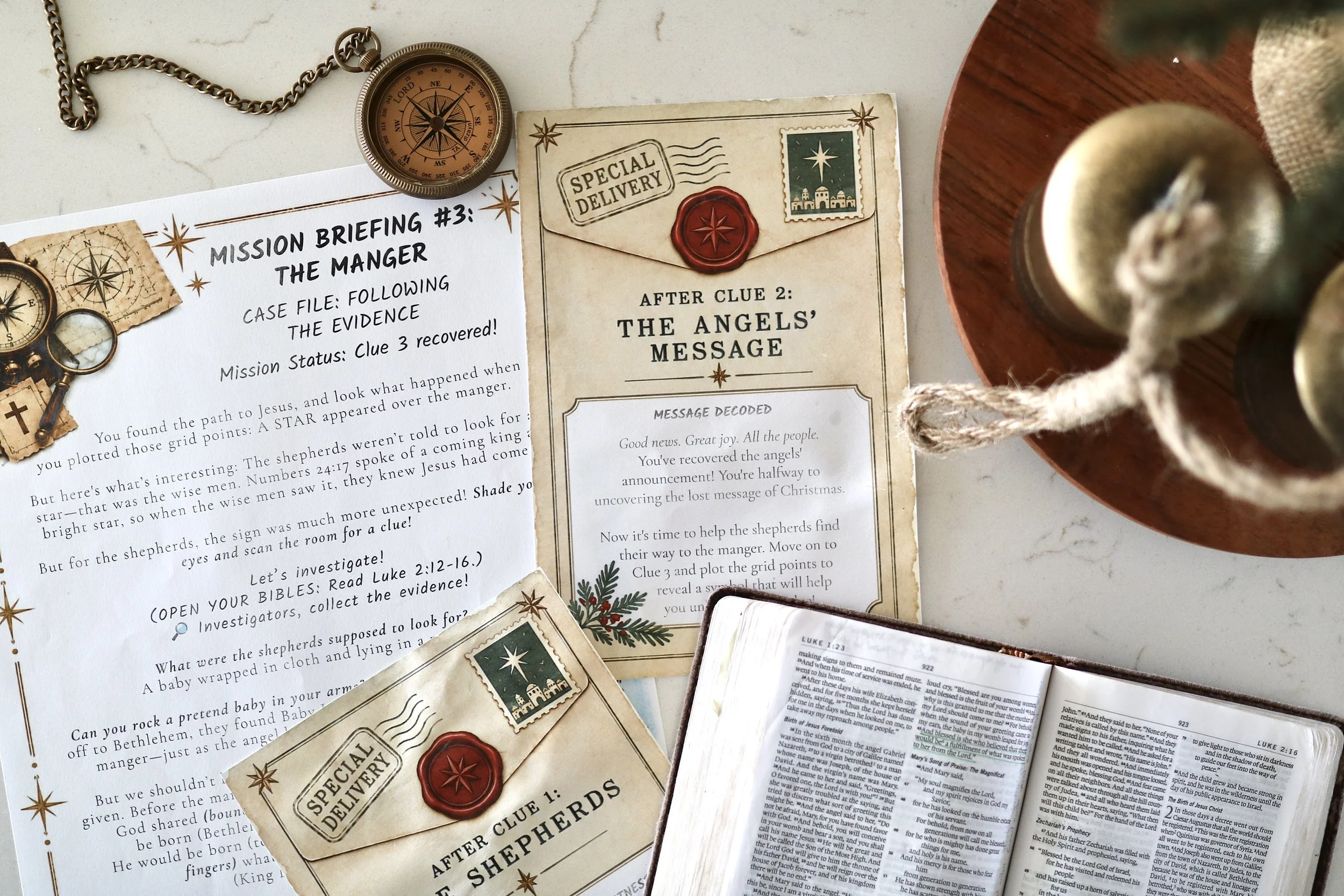 Add-On "Mission Briefing" Devotionals for Advent Escape Room