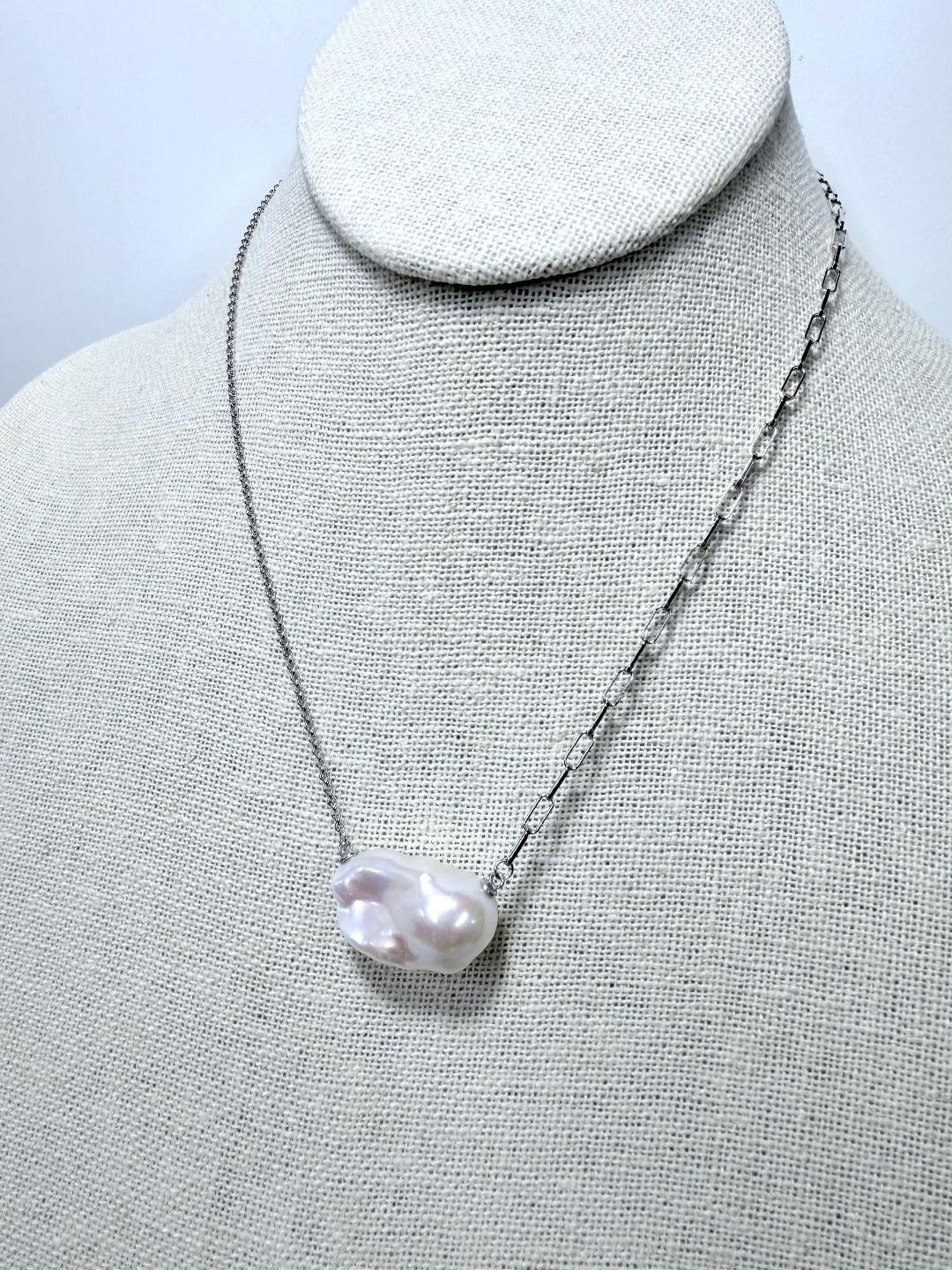 baroque pearl everyday necklace w paperclip chain 4.jpg