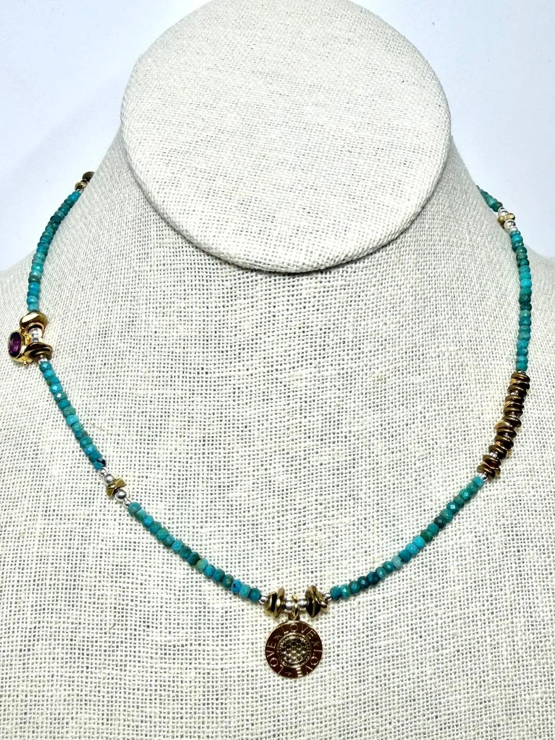 turquoise everyday necklace w love charm 6.jpg