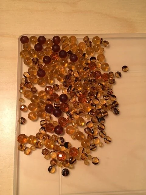 So many little beads....
I know it may not look like much, but there were so many....