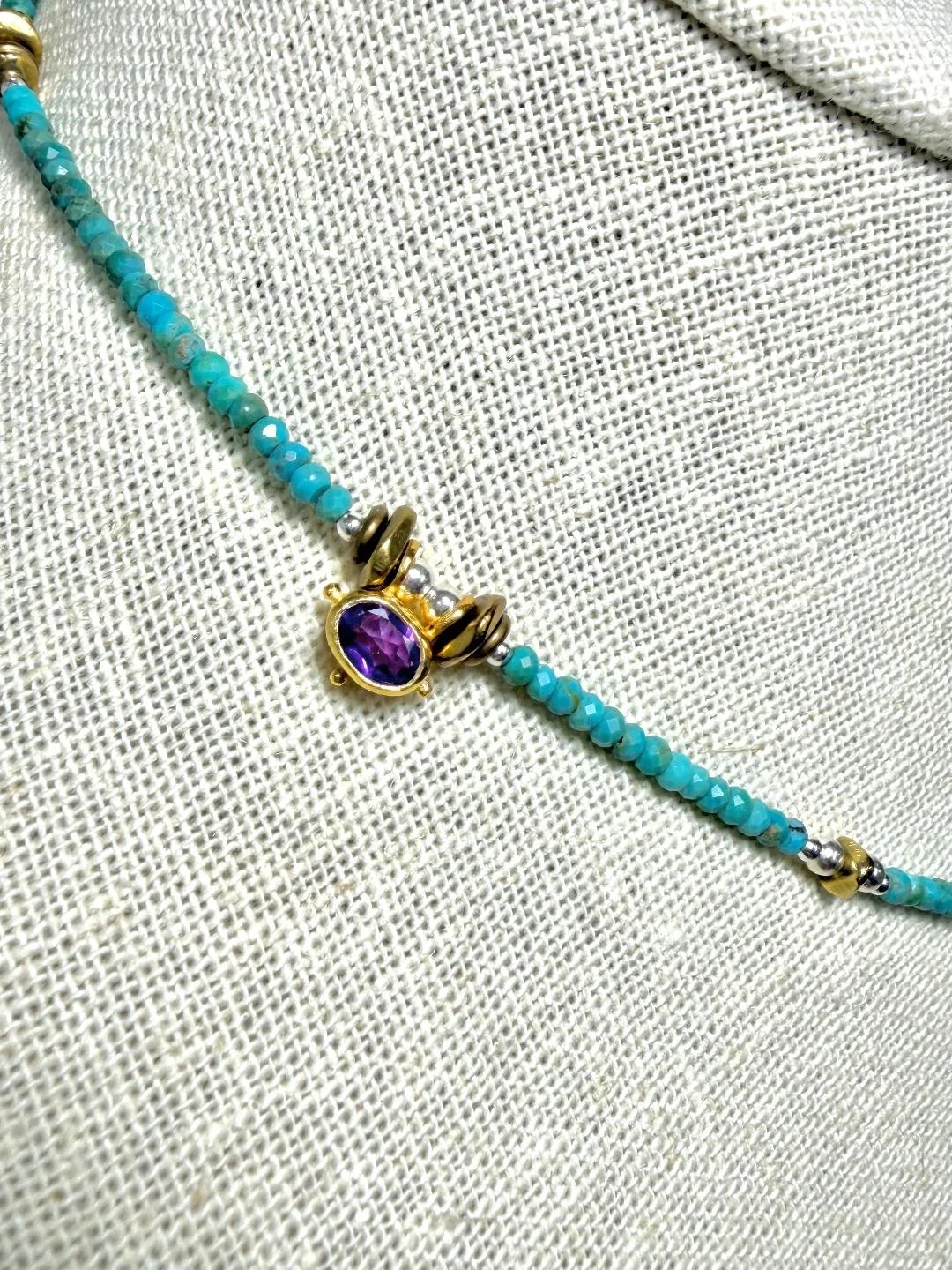 turquoise everyday necklace w love charm 2.jpg