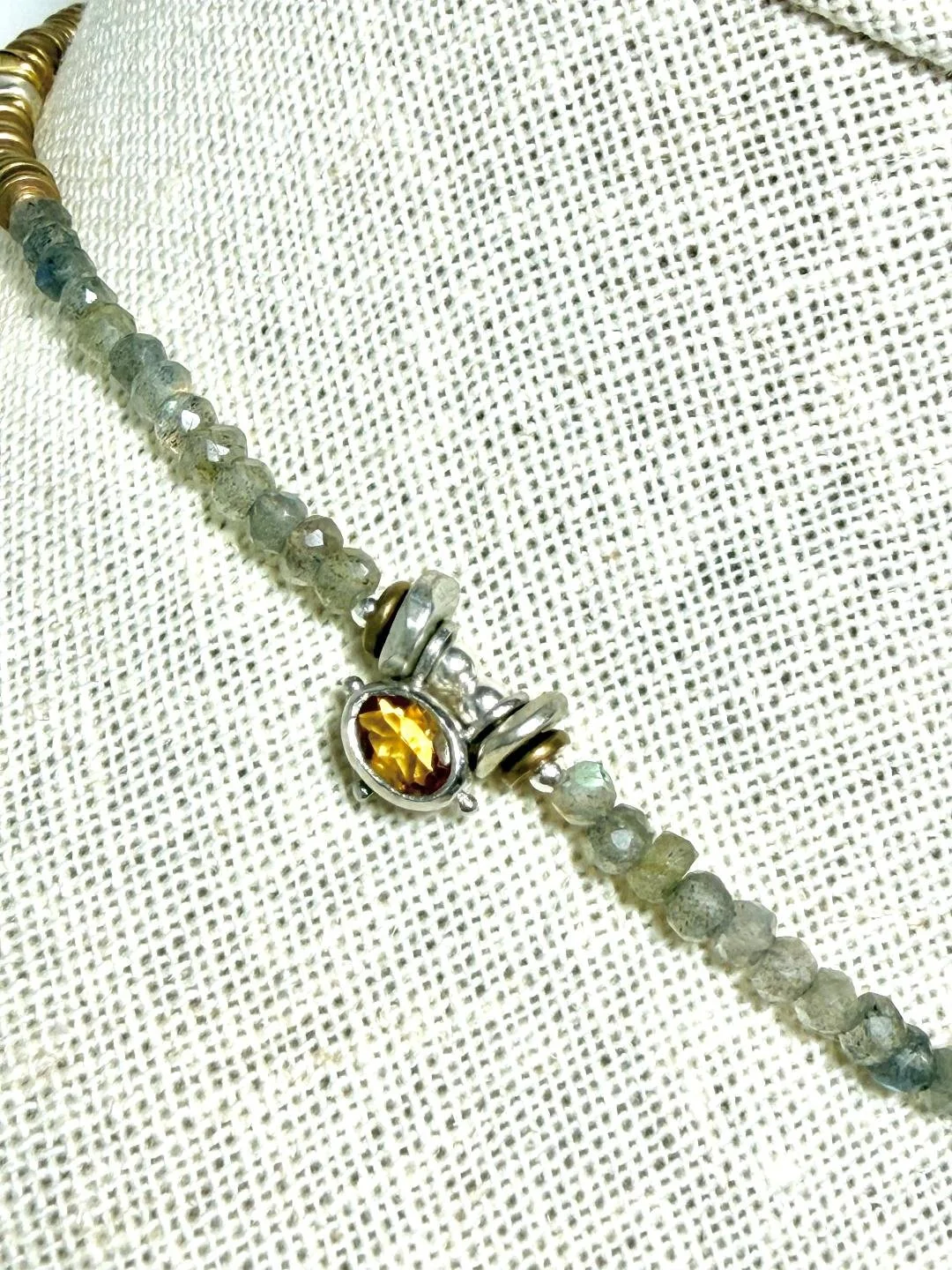 labradorite everyday necklace w amethyst and citrine charms.jpg