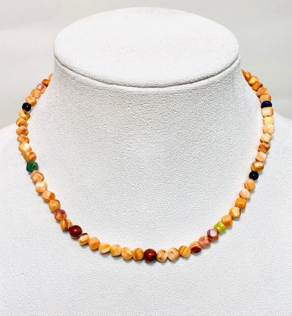 My client requested a single strand necklace.