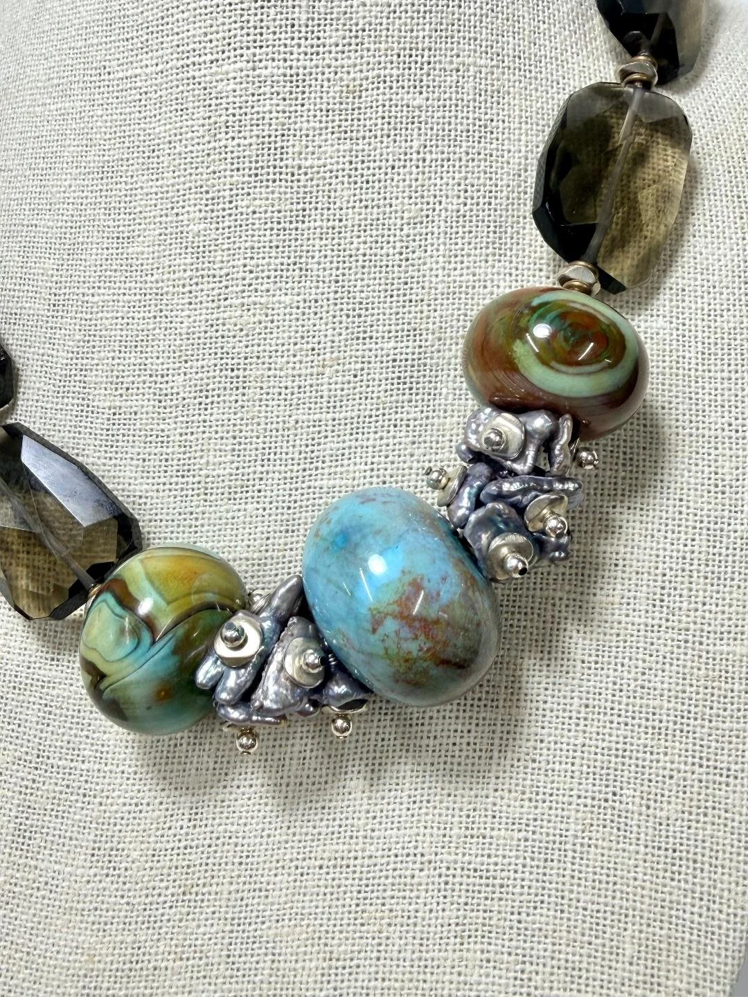 smoky quartz cluster necklace 2.jpg