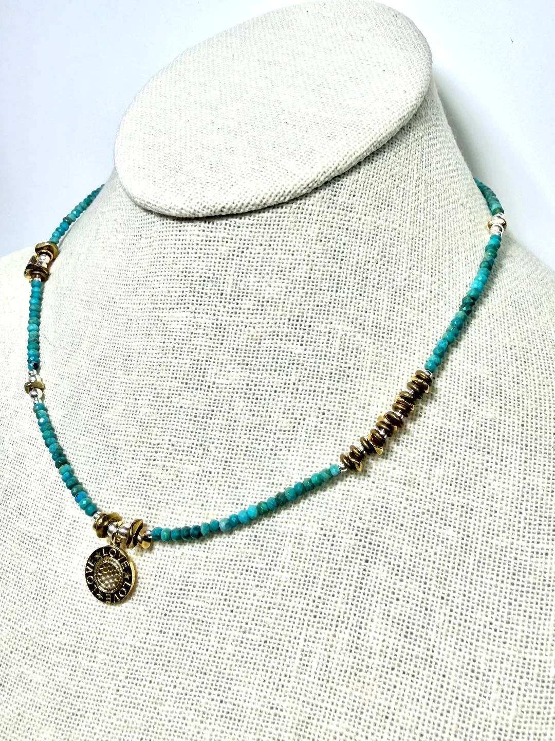 turquoise everyday necklace w love charm.jpg