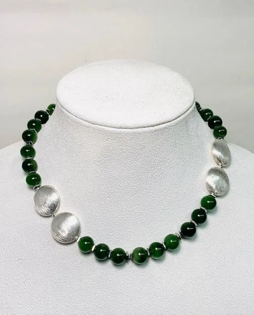 After- 1 of 2 necklaces made using the jade.  This is for the Grandmother