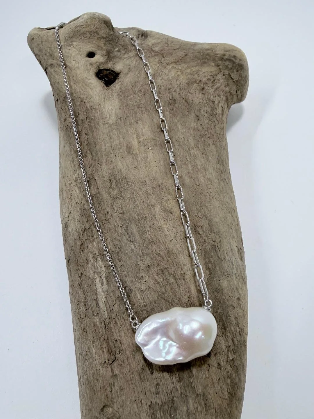 baroque pearl everyday necklace w paperclip chain 2.jpg