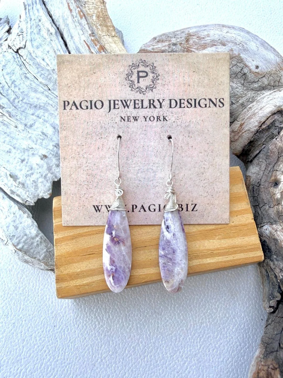 petrified purple fluorite earrings 2.jpg