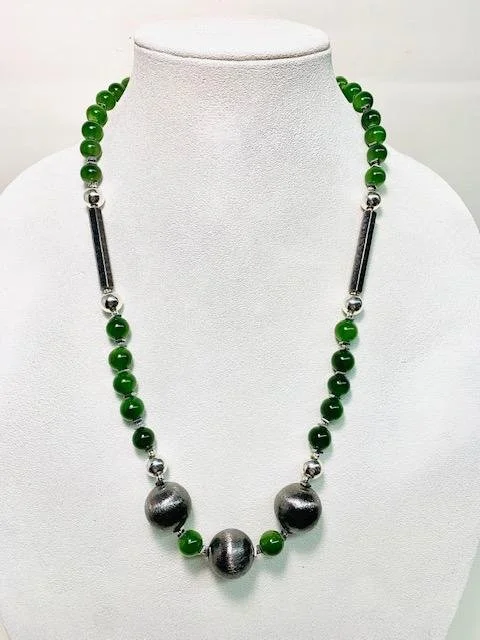 After- 1 of 2 necklaces using the jade.  This is for the daughter in law.