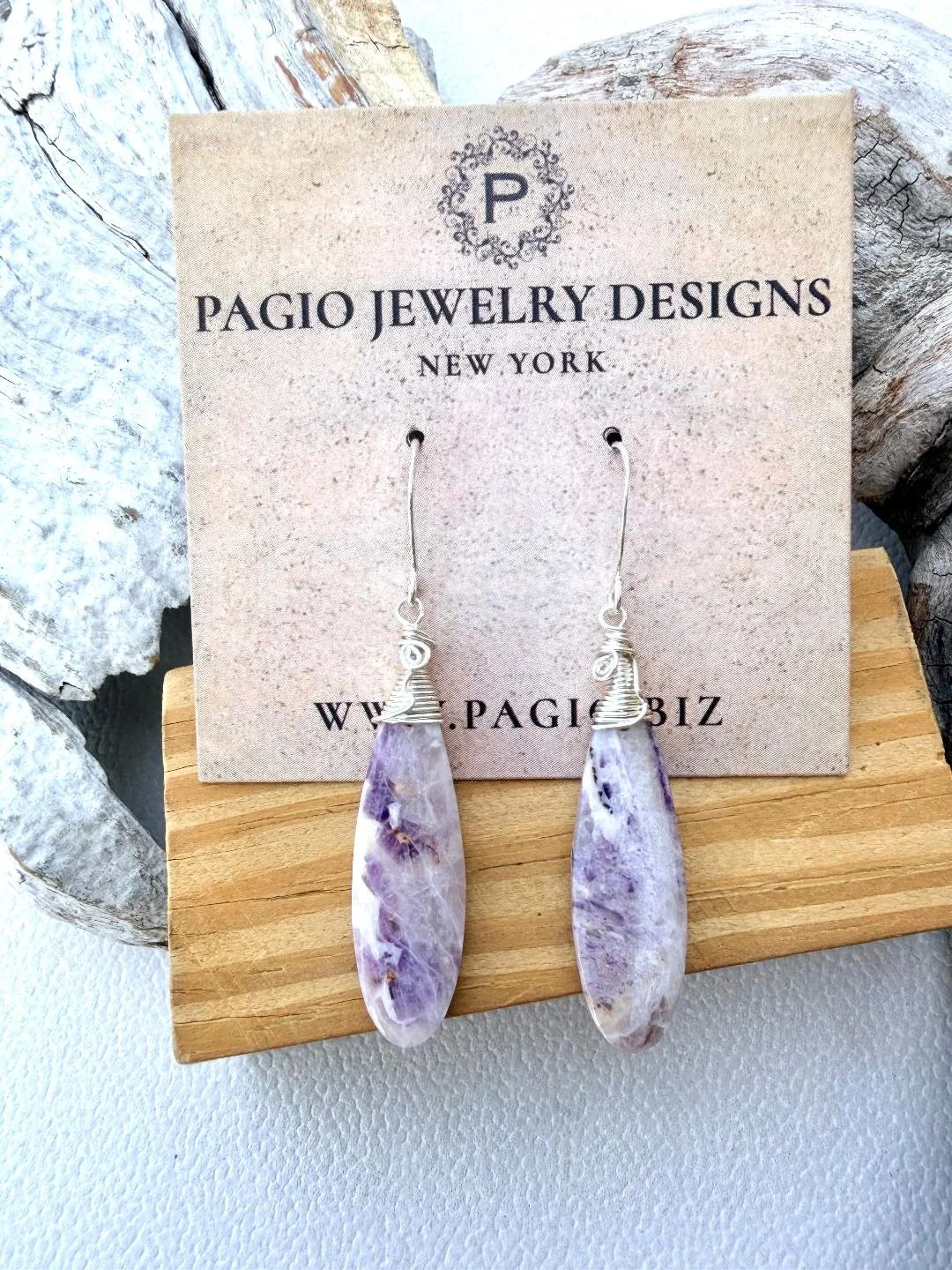 petrified purple fluorite earrings 4.jpg