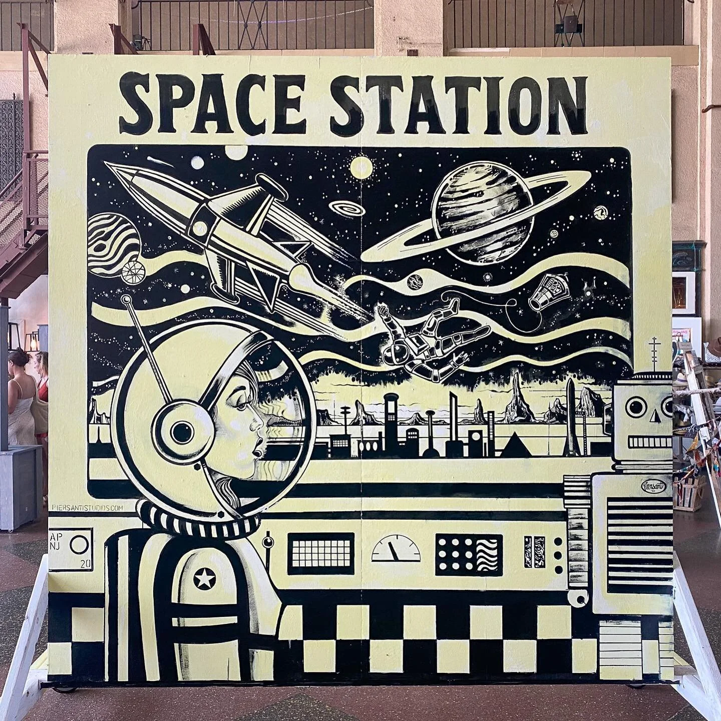 &quot;Sea Change: The Wooden Walls Mural Project&quot; is a delightful public art initiative in Asbury Park, NJ, collaboratively brought about by @parlorgallery and @asburyparkboardwalk. Check out all of the artwork at @woodenwallsproject, but here a