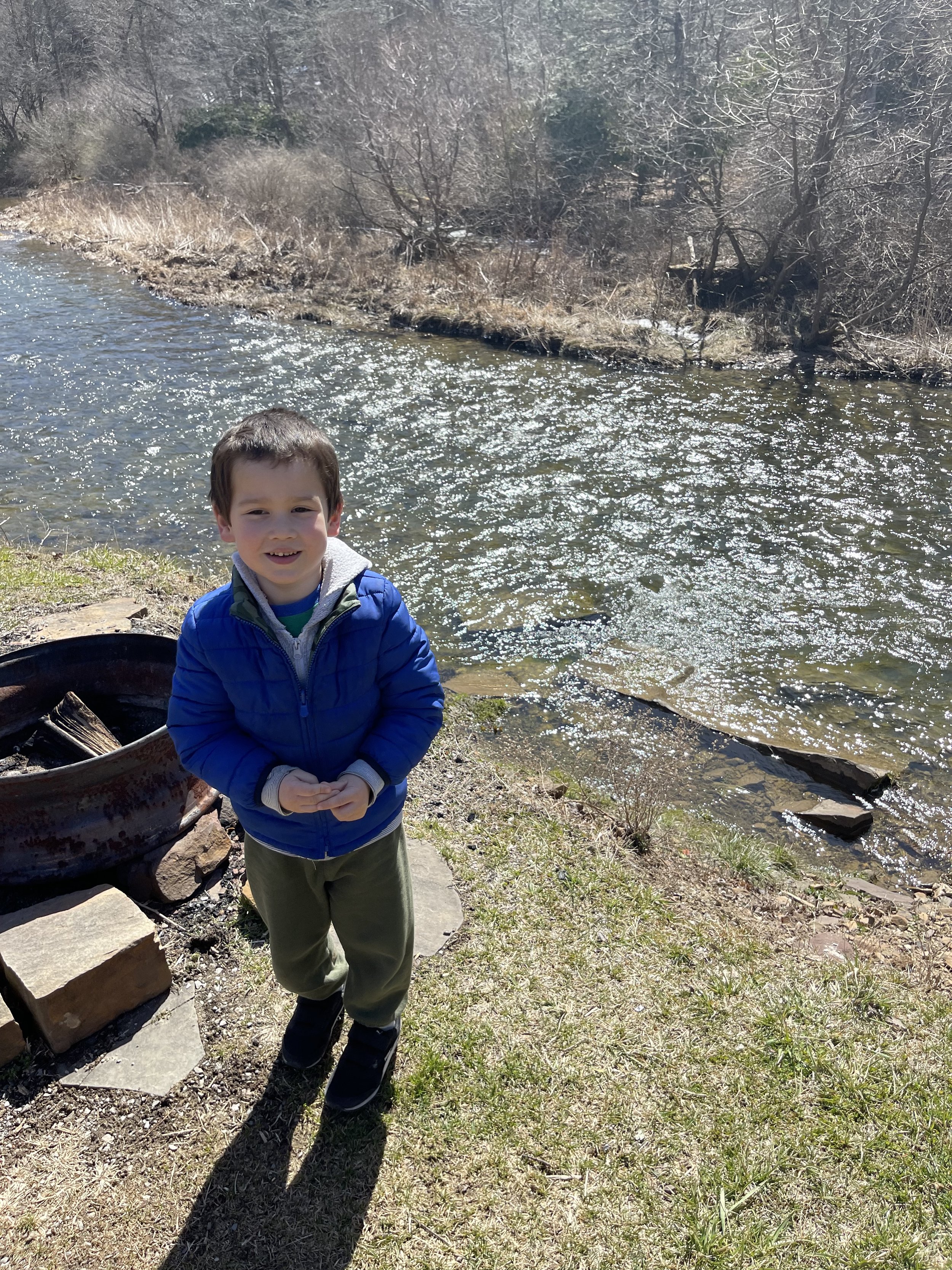 Michael by the river
