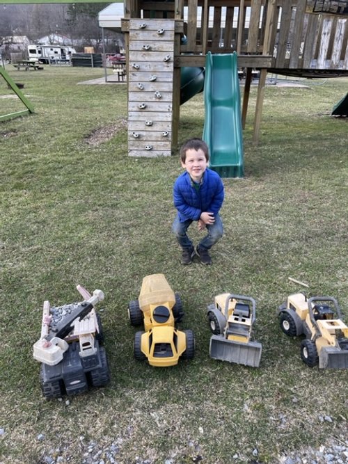 Michael found some trucks : )