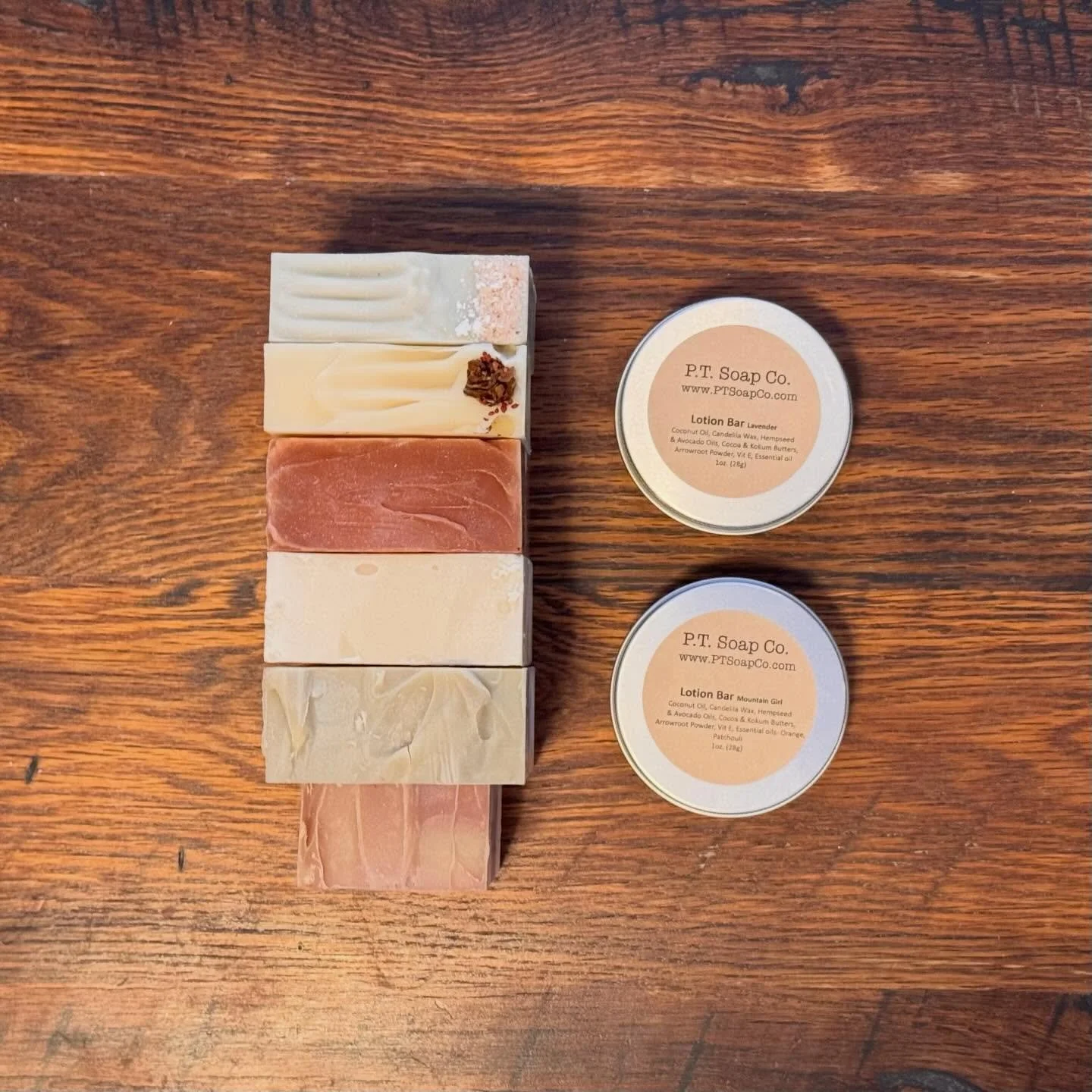 Quick little sale, these 5 soaps and 2 lotion bars are 25%🎉and a few candles too! 
www.ptsoapco.com

#womanownedsmallbusiness #lotionbars #vegansoap #doublebuttersoap