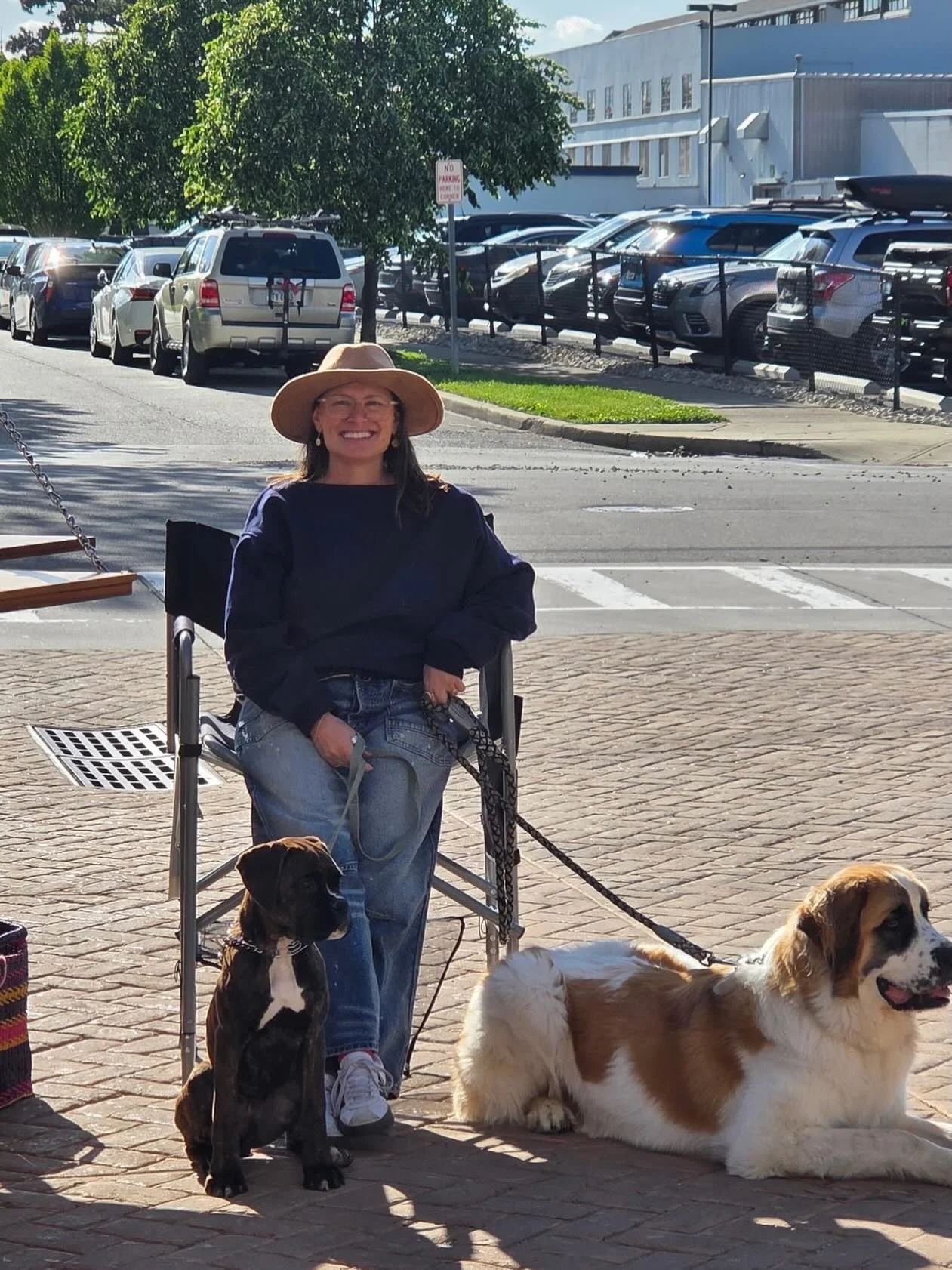 Hi all, it&rsquo;s time to reintroduce myself.  I&rsquo;m Cori, the maker of all things P.T. Soap Co. and these are our current pups (the &ldquo;P&rdquo; in P.T. Soap Co.), Maple (St. Bernard/Great Pyr. mix) and Tee (Boxer). 
I love good smells &amp;