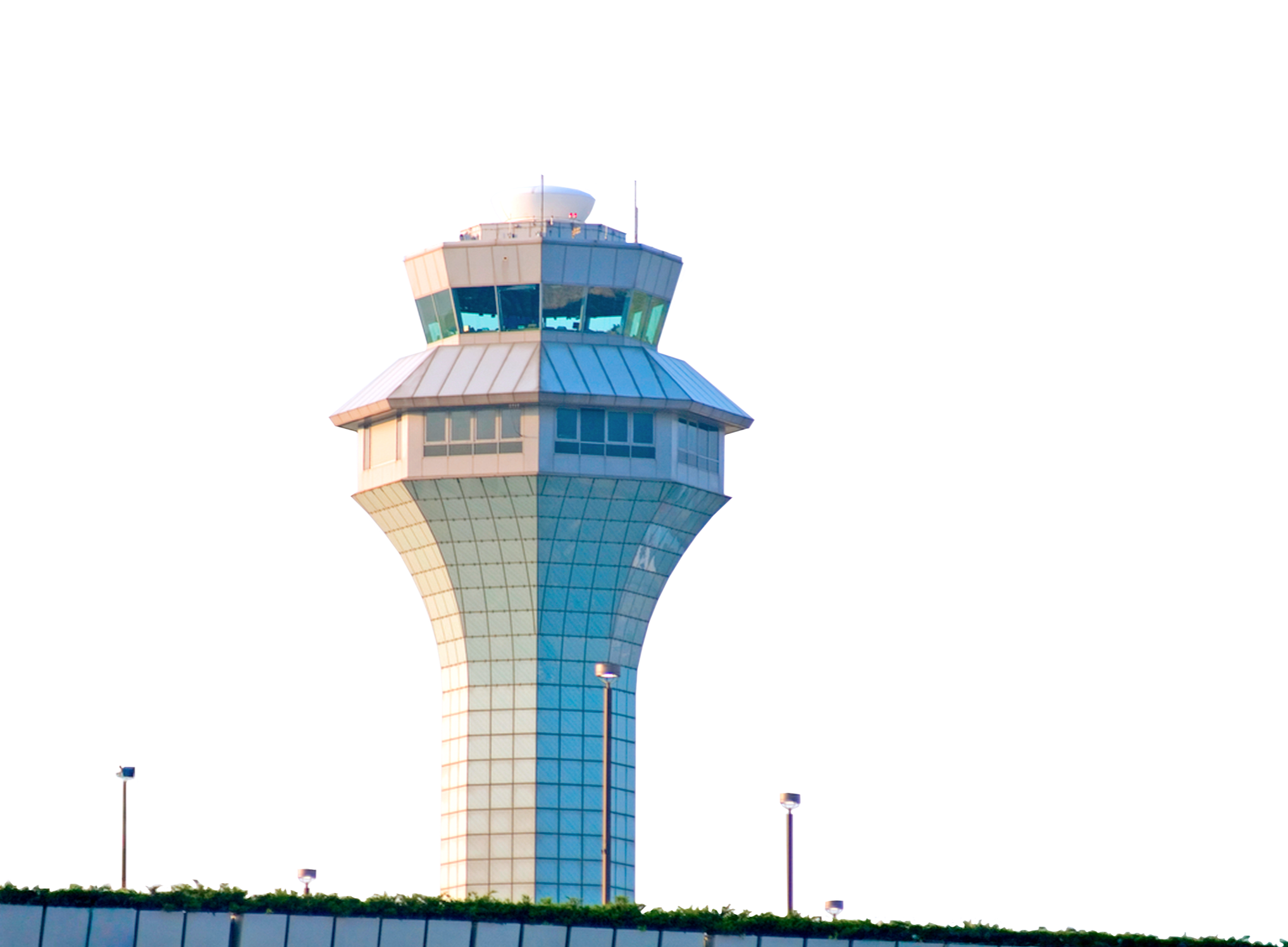 Airport control tower representing a logistics control tower that provides centralized oversight, resource coordination, and risk management to keep global shipments moving efficiently from origin to destination.