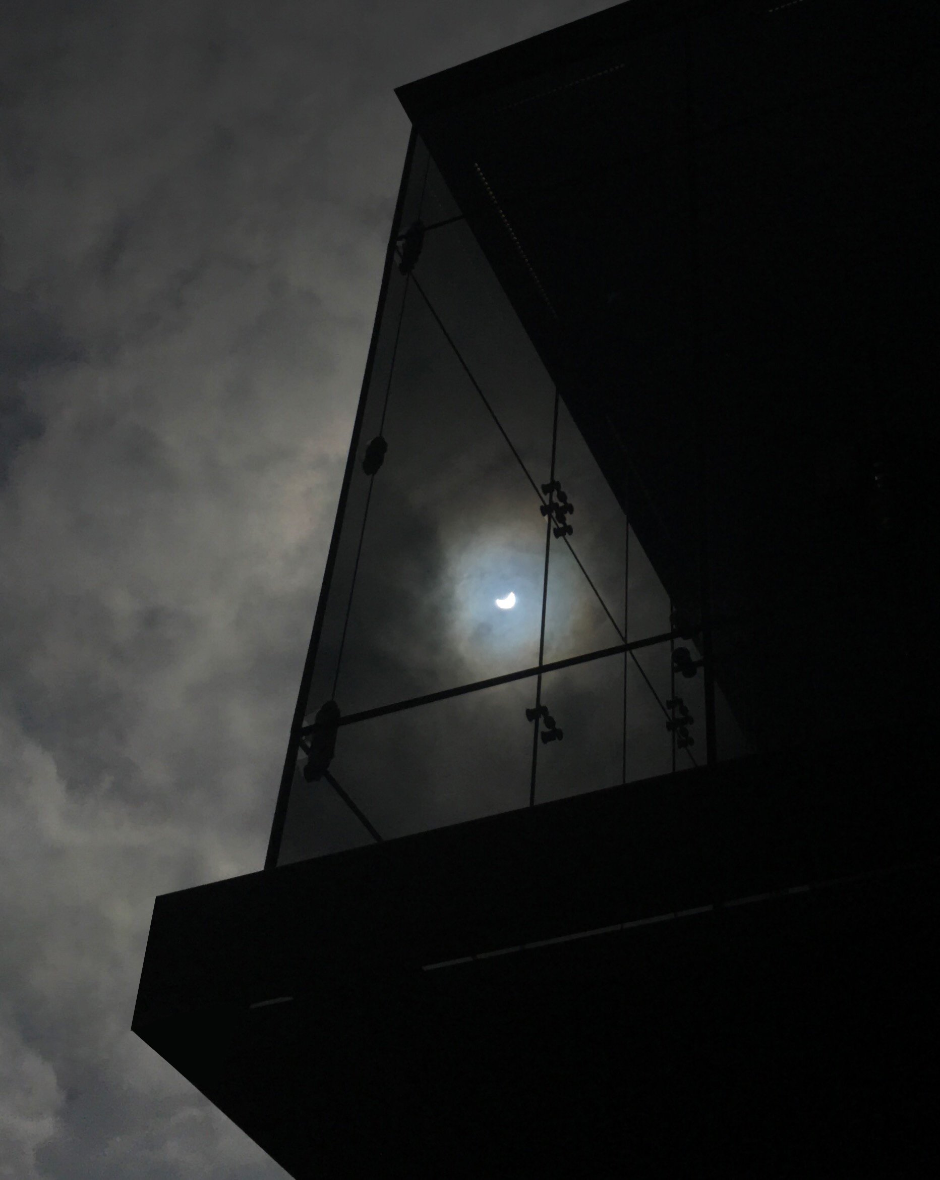 Nike building / solar eclipse 2018 — Santa Monica, CA