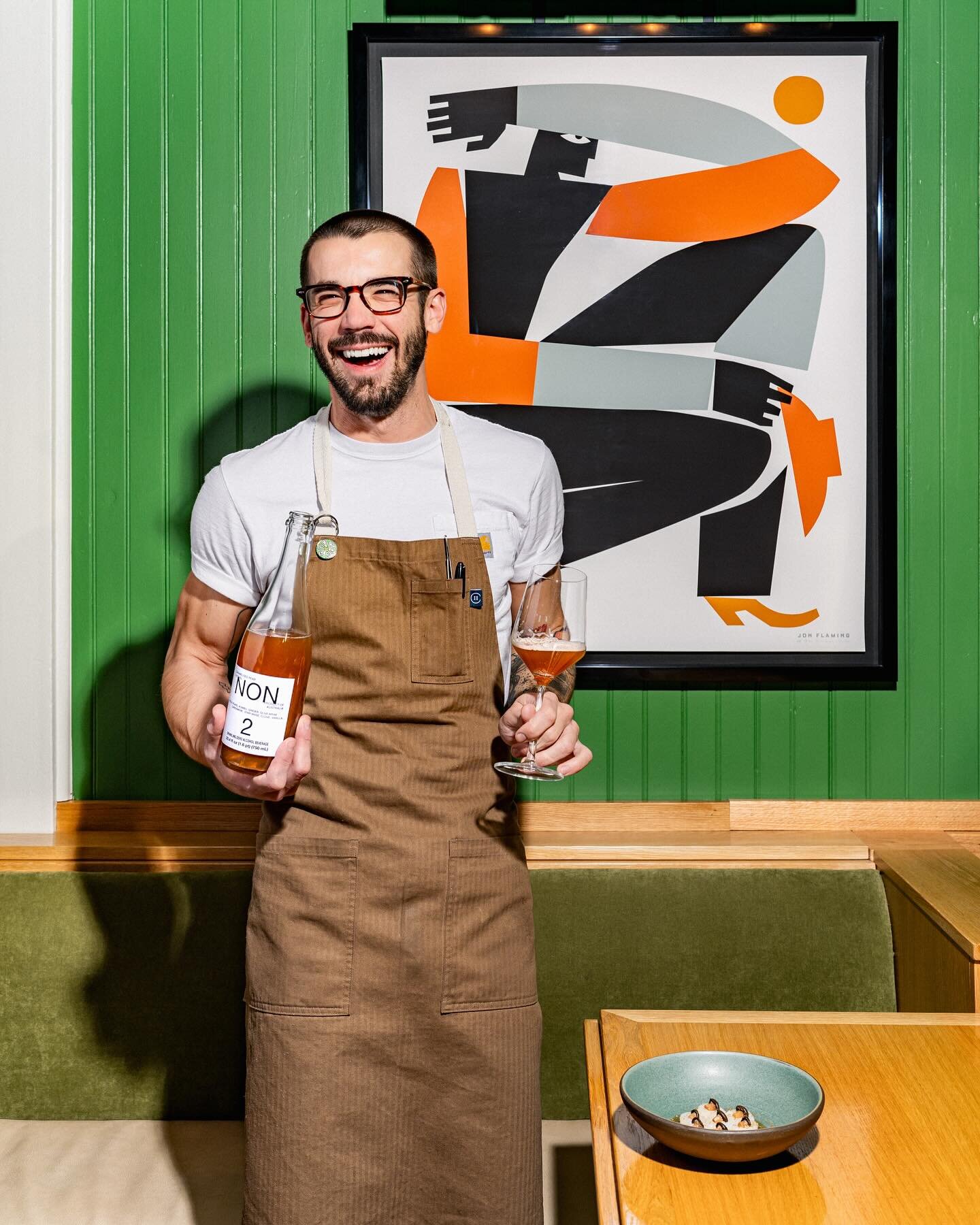 @abutchersson busted out some push-ups in the dining room of @barlecote before we shot these photos and to nobody&rsquo;s surprise, his arms look great. Please take a moment to appreciate his effort for @non.world. And yes, he washed his hands afterw