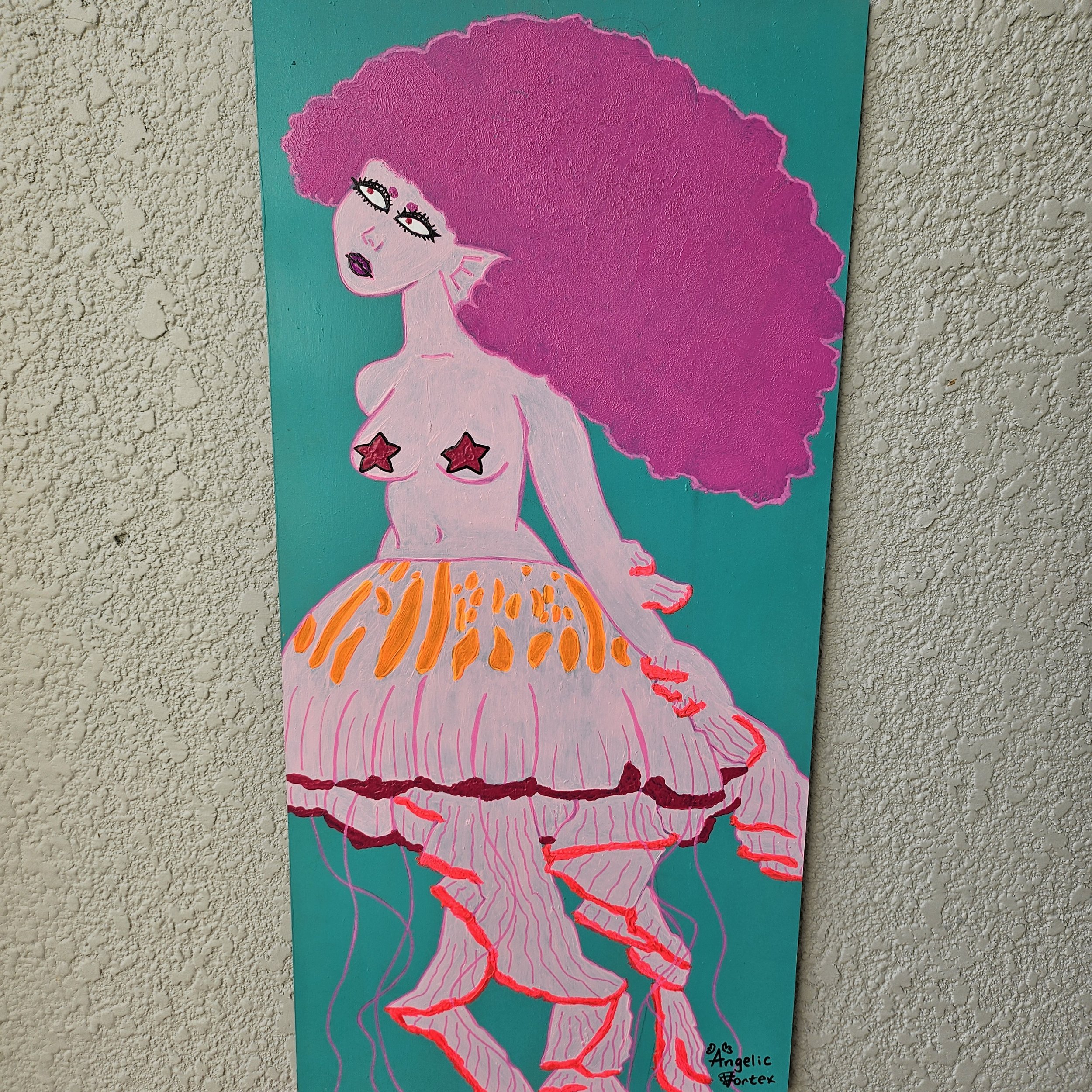 Original Painting I Jellyfish Mermaid
