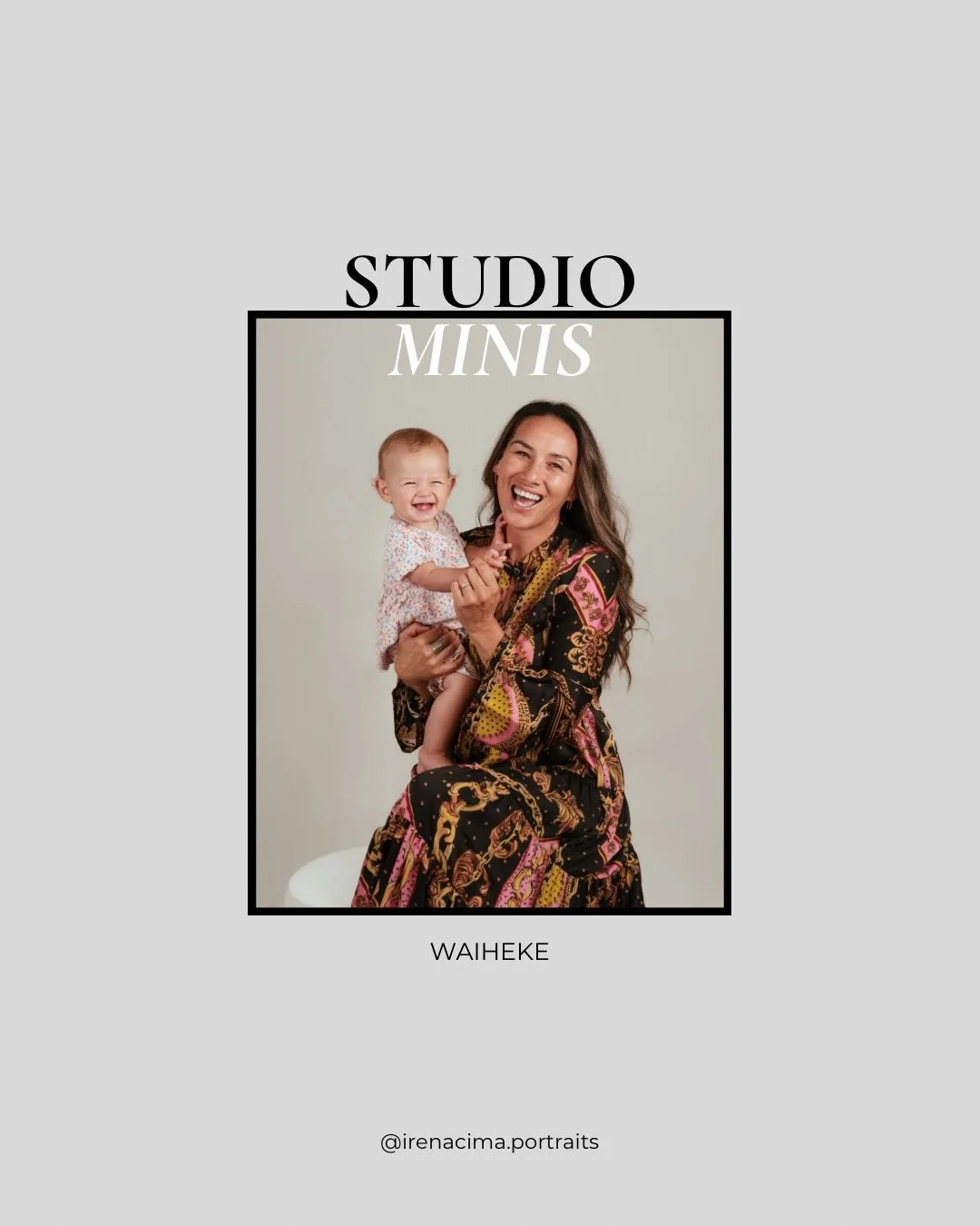Throughout this winter, I welcome you to step into my studio for a short and relaxed session focused on capturing the little moments that mean the most to you.

These minis are perfect for:

✨Family portraits
✨Motherhood sessions
✨Maternity
✨Children