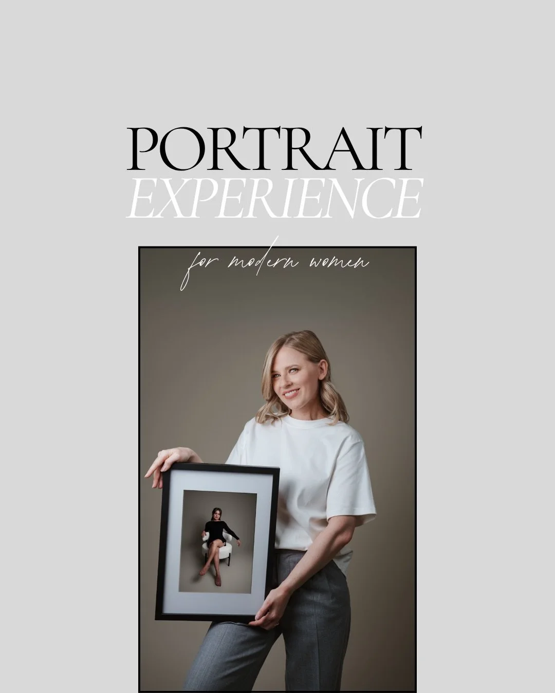 ✨ PORTRAIT EXPERIENCES FOR MODERN WOMEN ✨

Over the years, I&rsquo;ve met women who love the idea of having beautiful portraits of themselves but are looking for different experiences.

Some want the full Signature Portrait Experience with profession
