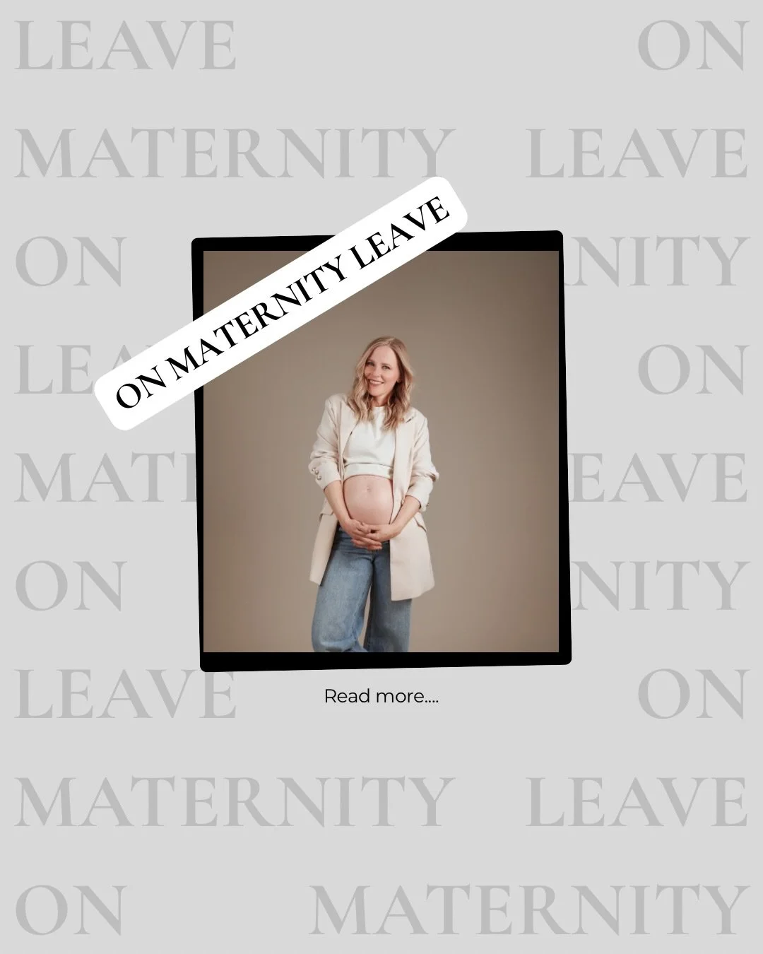 I&rsquo;M OFFICIALLY ON MATERNITY LEAVE.

I won&rsquo;t be taking any bookings for a while, and I&rsquo;m also taking a social break from this platform, so won&rsquo;t be checking DMs or replying to comments during this time.

If you&rsquo;d like to 