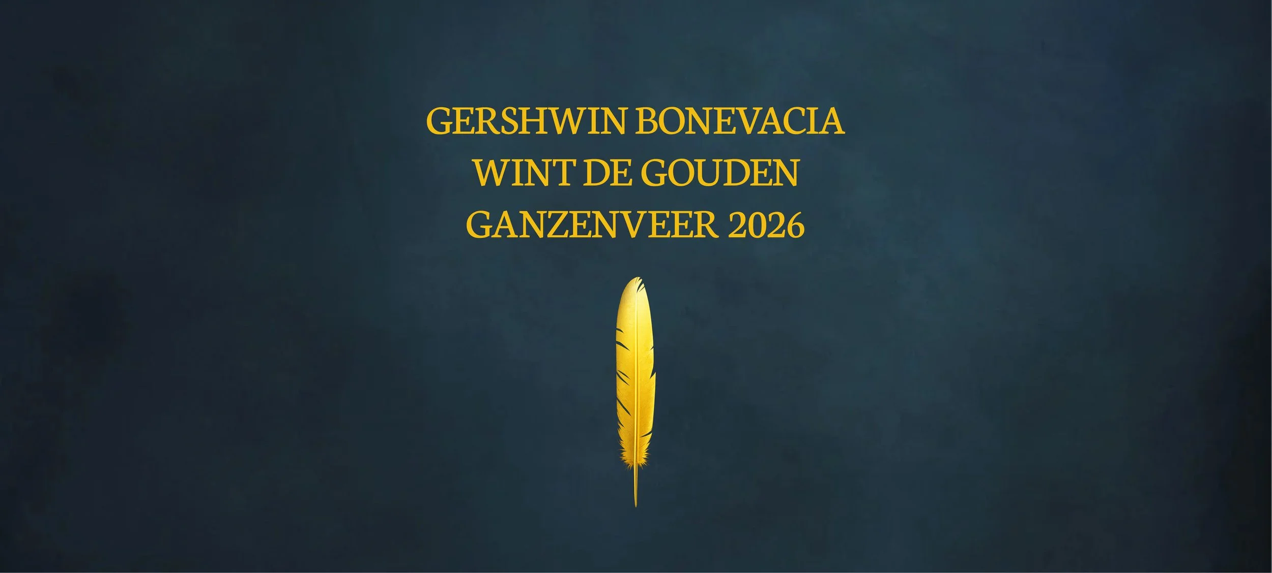 Gouden Ganzenveer 2026 voor Gershwin Bonevacia