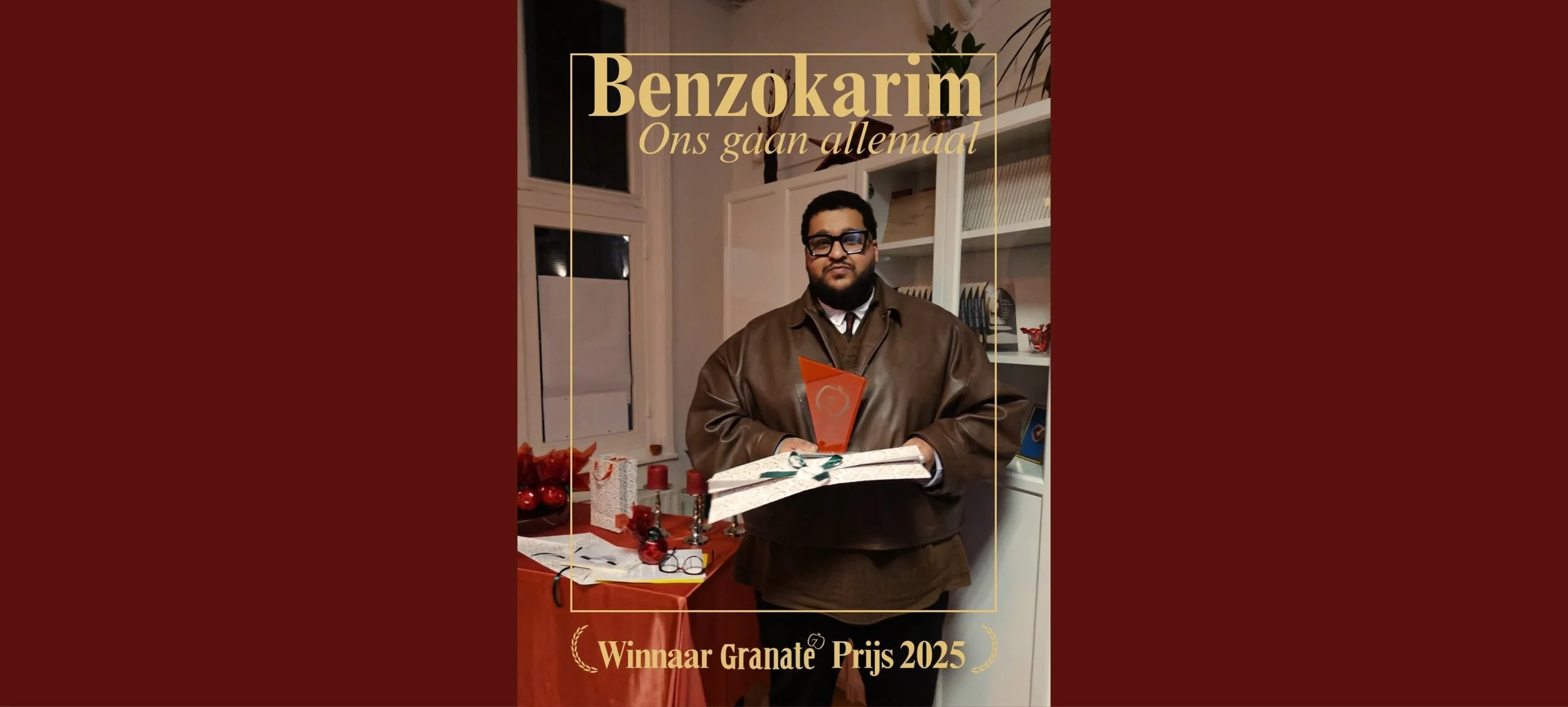 Benzokarim wint de Granate Prijs 2025 met 'Ons gaan allemaal'