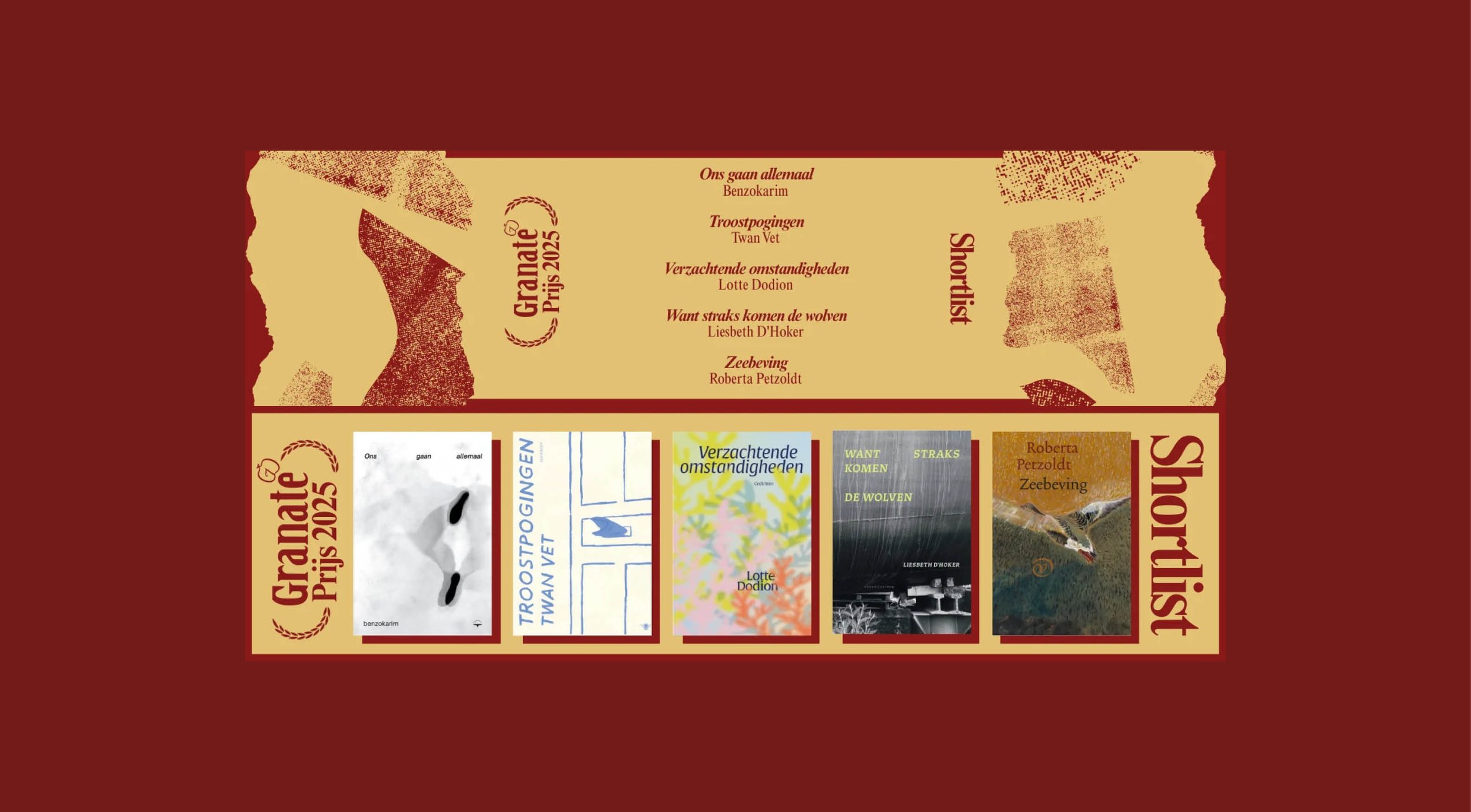 'Ons gaan allemaal' van Benzokarim staat op de shortlist van de Granate Prijs 2025