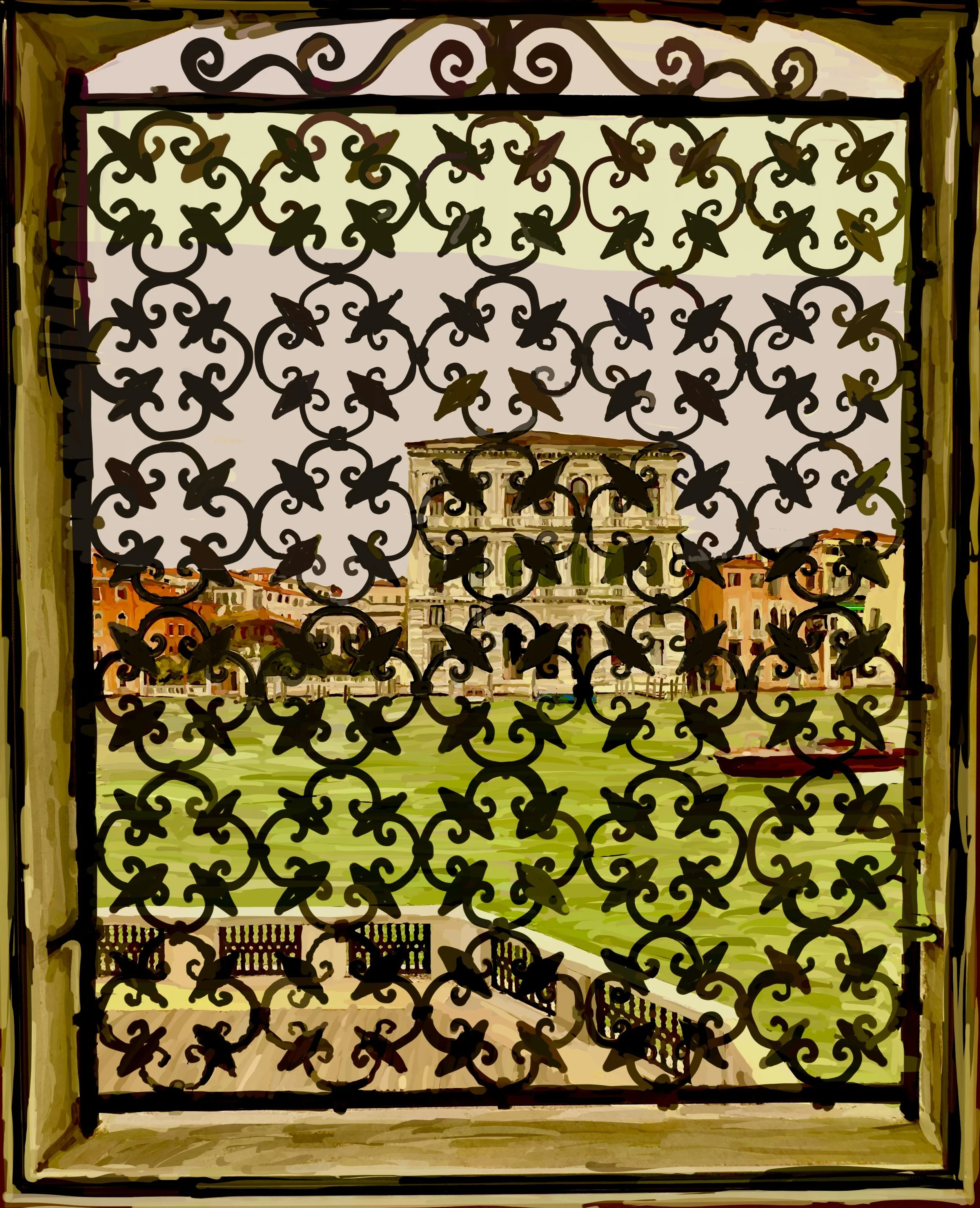 Peggy Guggenheim Museum view Venice, Italy, $475