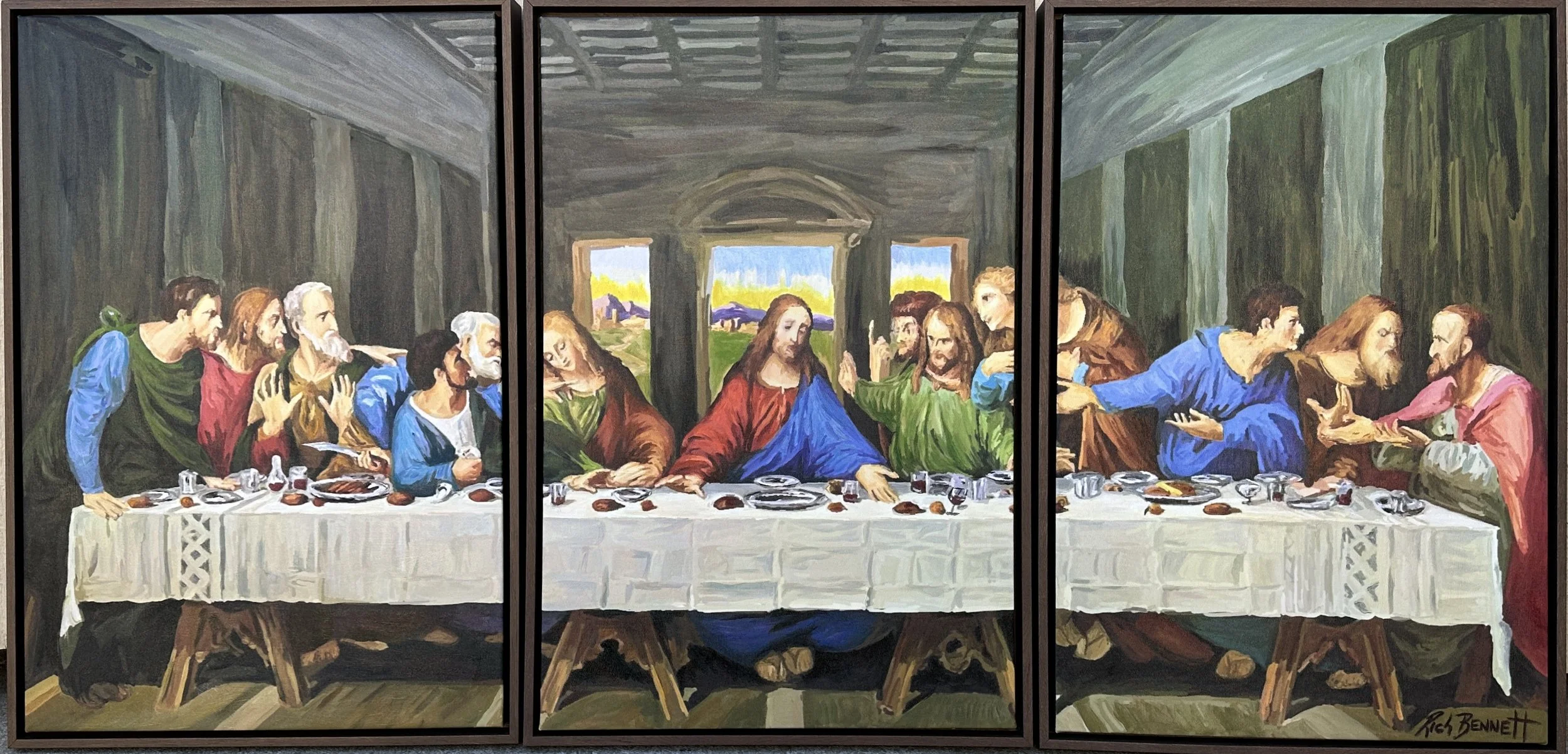 Michael Angelolast supper commission piece private collection