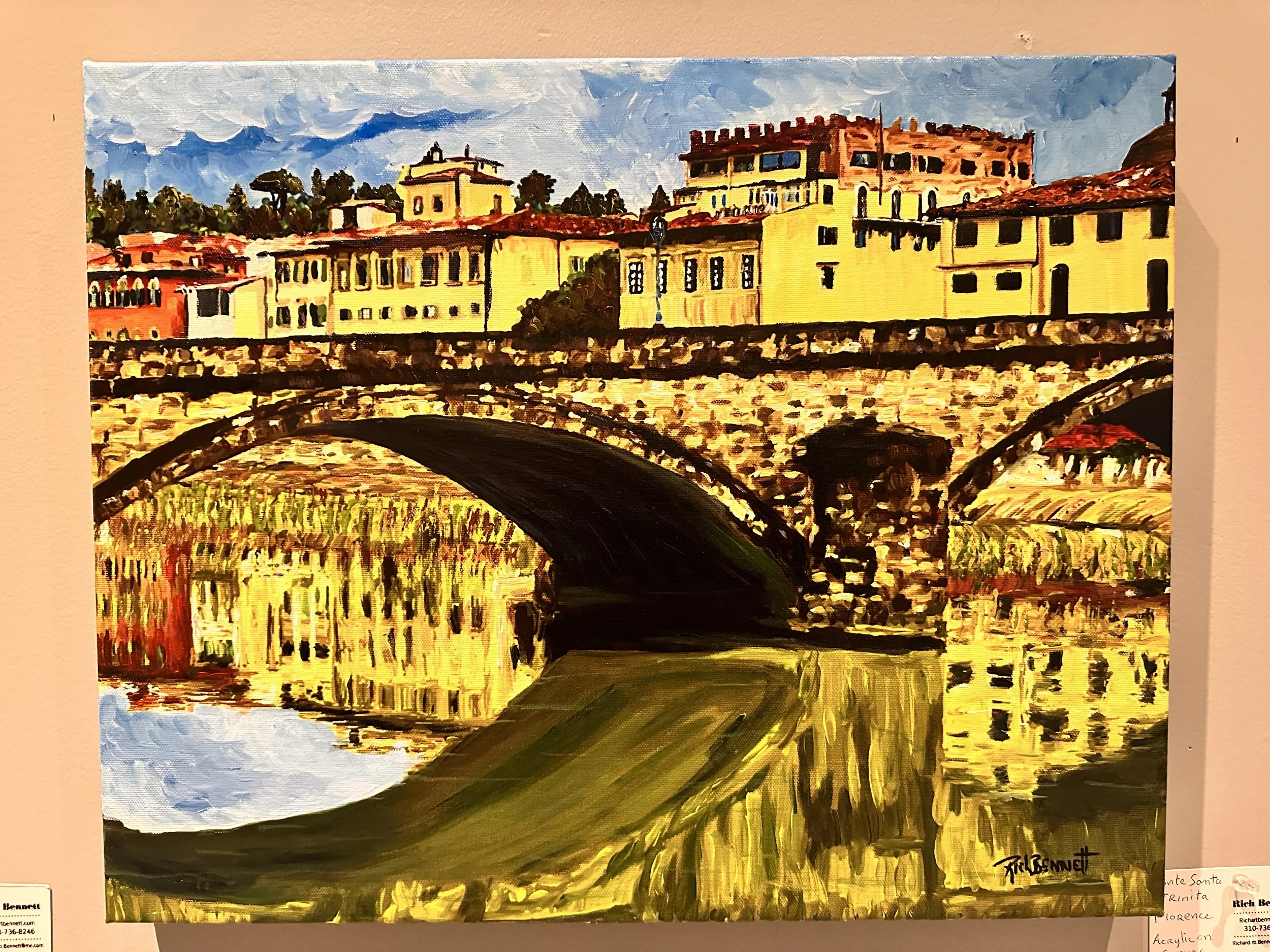 Michelangelo‘s Bridge in Florence Italy $475