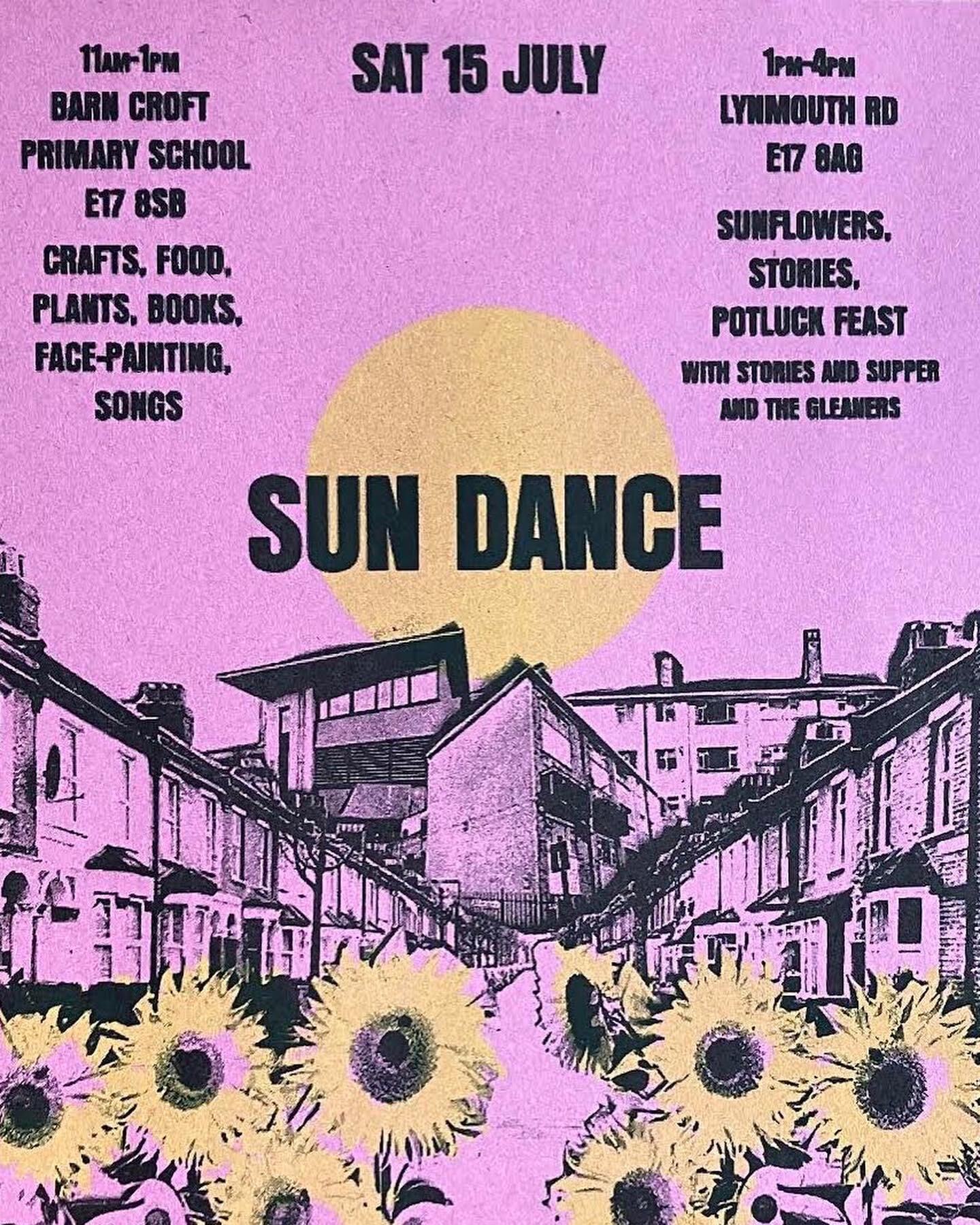 Starting up the riso printer for poster printing . SUN DANCE sat 15 July 1-4pm Lynmouth Road e178ag @stories_supper @the_gleaners_cafe 11-1pm at Barn Croft Primary School @friends_of_barn_croft #sunflowers #summer #street #school #solar #risoprint #s