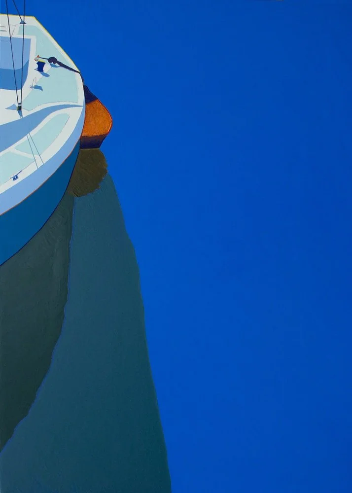 Sailboat with Orange Float_2026_40X30 in