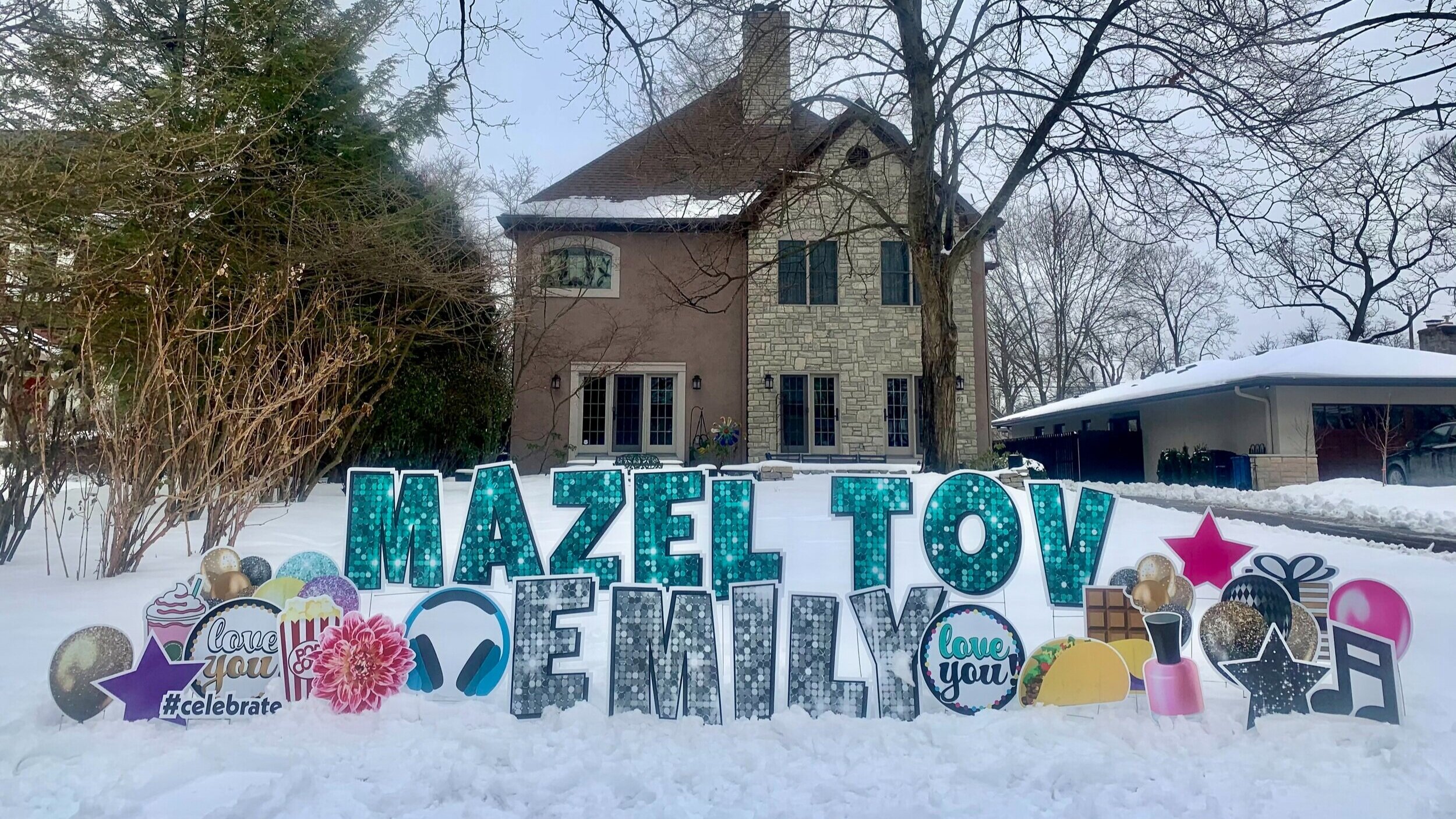 Mazel Tov Yard Sign