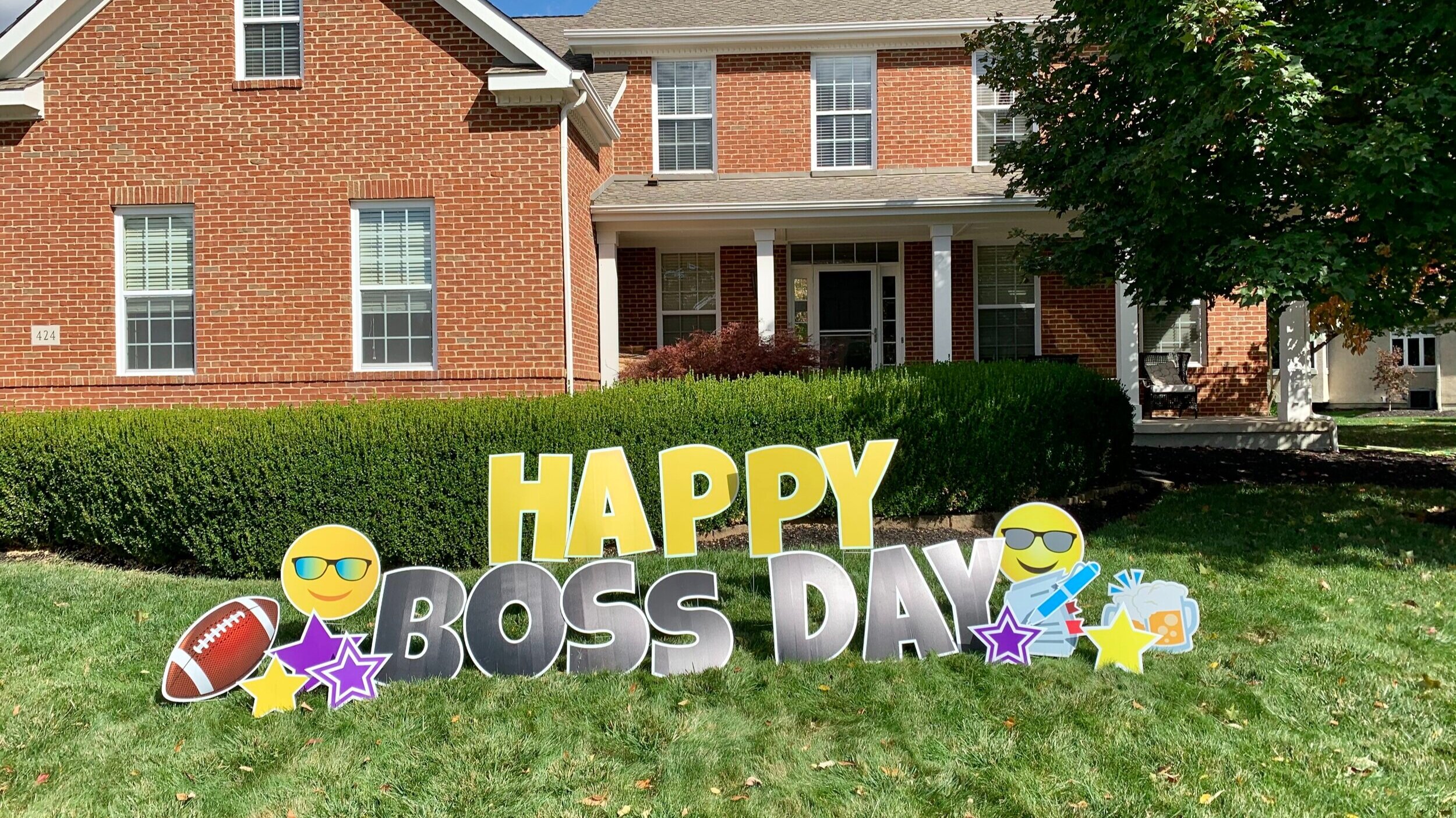 Happy Boss Day Yard Sign