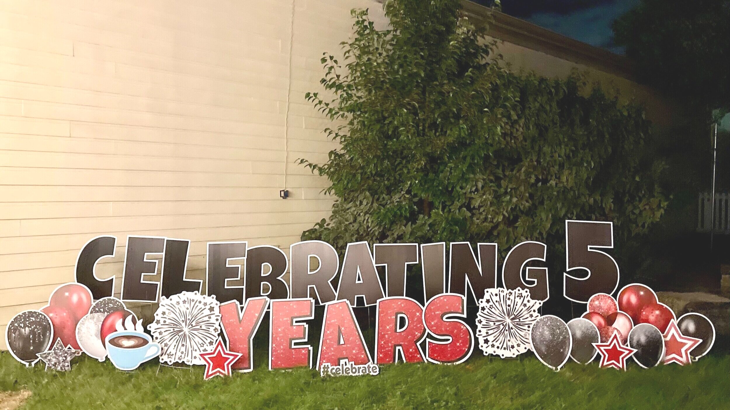 Celebrating Years in Business Yard Sign