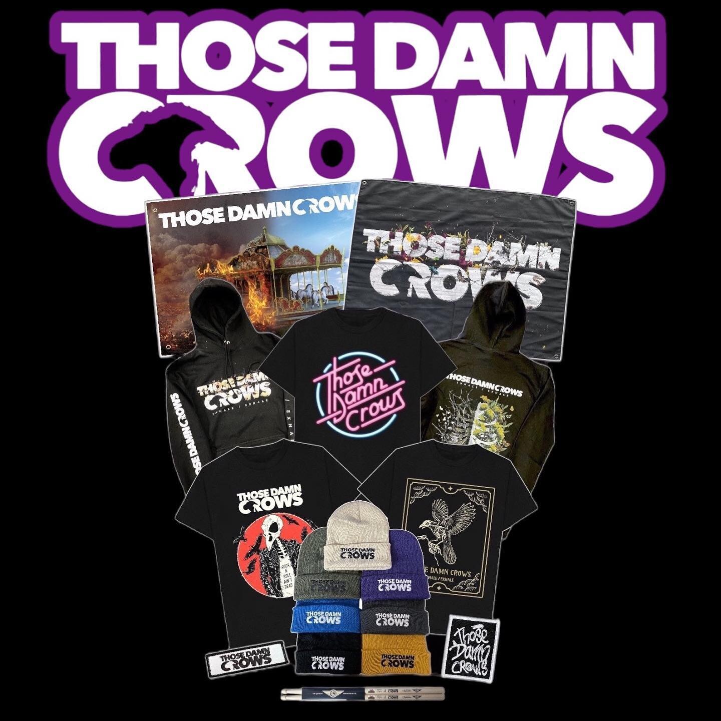 Crowfamily!

You asked, we listened. The Crow Store has now been restocked for those who missed out on our tour range in the sizes you wanted, as well as adding some brand new designs and items, which we think are top of the pops! 😉 

Head on over n