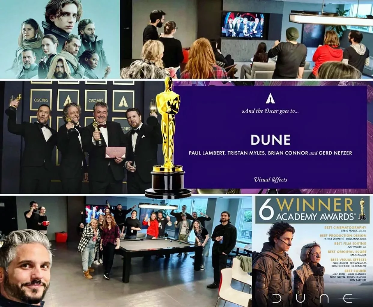 So happy to get rewarded for the work we did on this masterpiece! After the numerous Visual Effects Society Awards, the BAFTA, The Academy Award for Best VFX is now joining the collection! Congrats Team!

After many years in the industry working on c