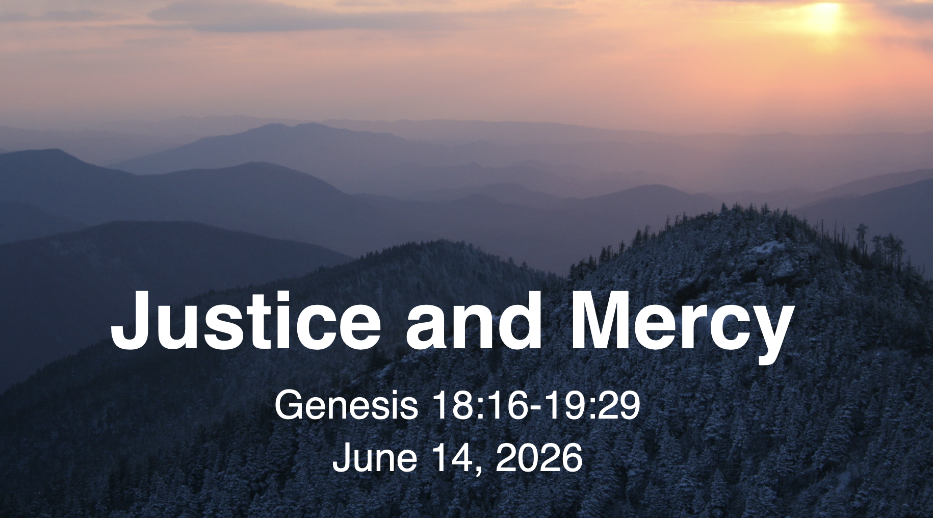 “Justice and Mercy”