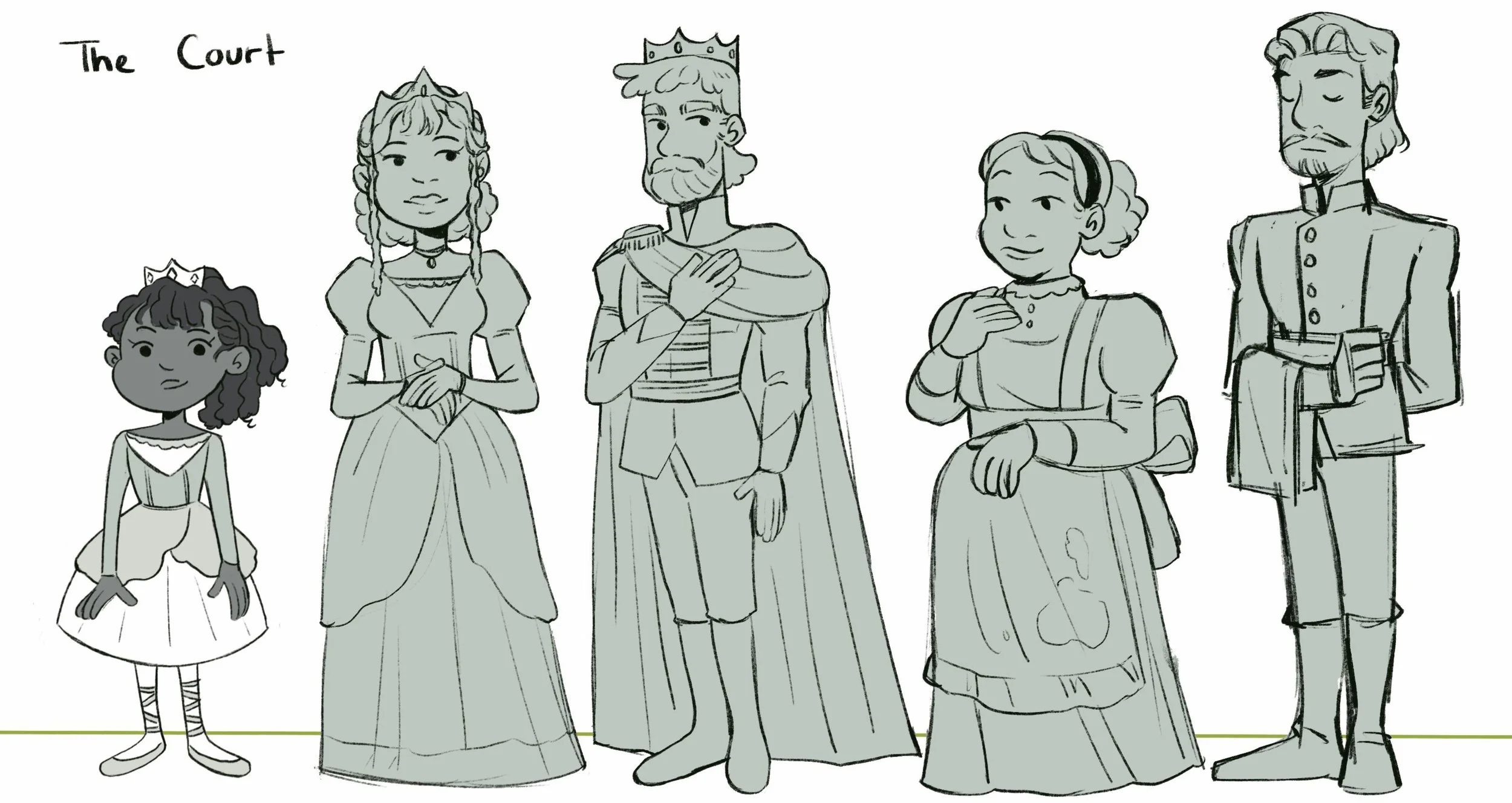 THEFROGPRINCE_CHARACTERSThe court.jpg