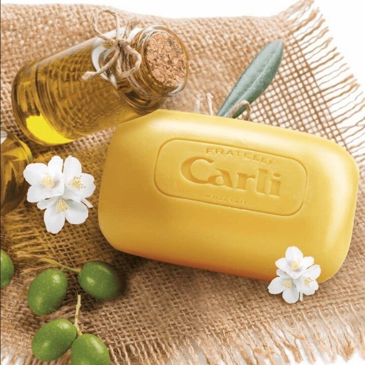 Fratelli Carli Olive Oil Bar Soap is now available at our Long Beach and Seal Beach stores. 

The classic rectangular mold with slightly rounded corners, together with the brand name engraved surface, indicates a product of incomparable quality. The 