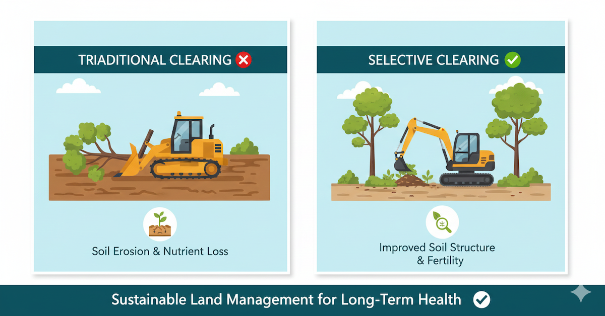How Do Land Clearing Services Affect Soil Health?