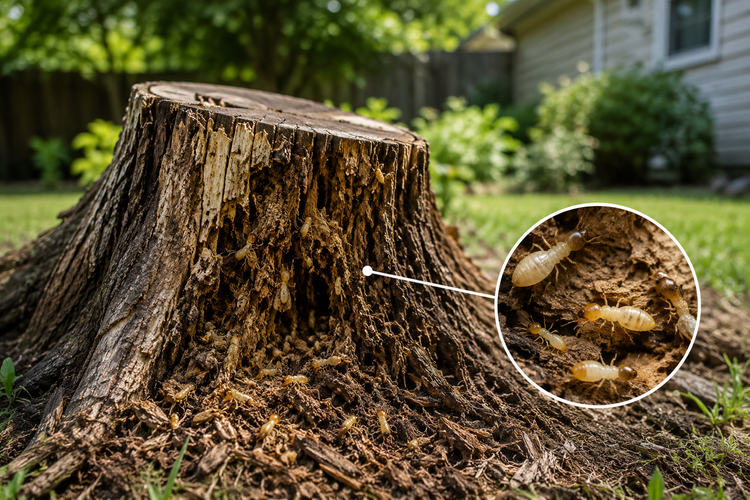 Does a Tree Stump Attract Termites and Other Pests?