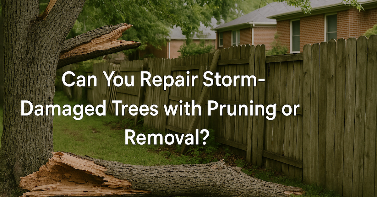 Can You Repair Storm-Damaged Trees with Pruning or Removal?