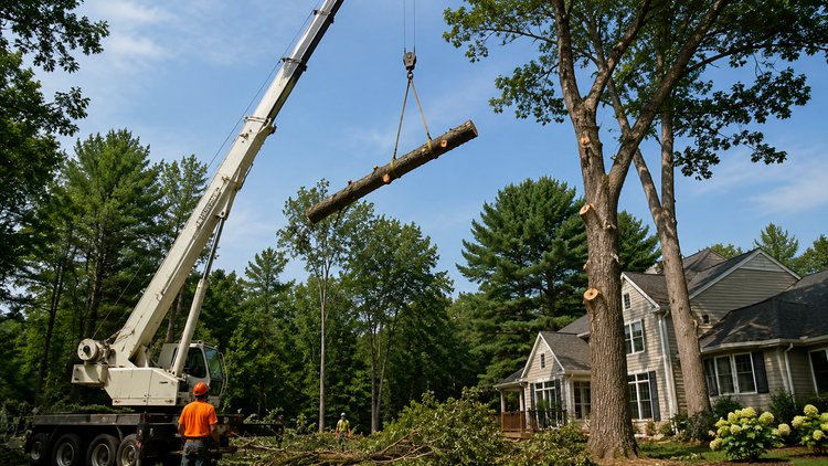 When Is Crane-Assisted Tree Removal Necessary?